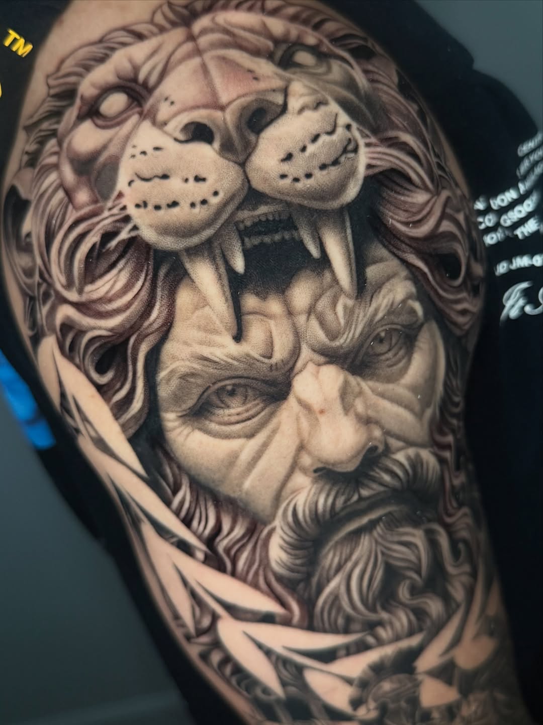 Tattoo by @geo_tatt2 — realism, black_and_grey