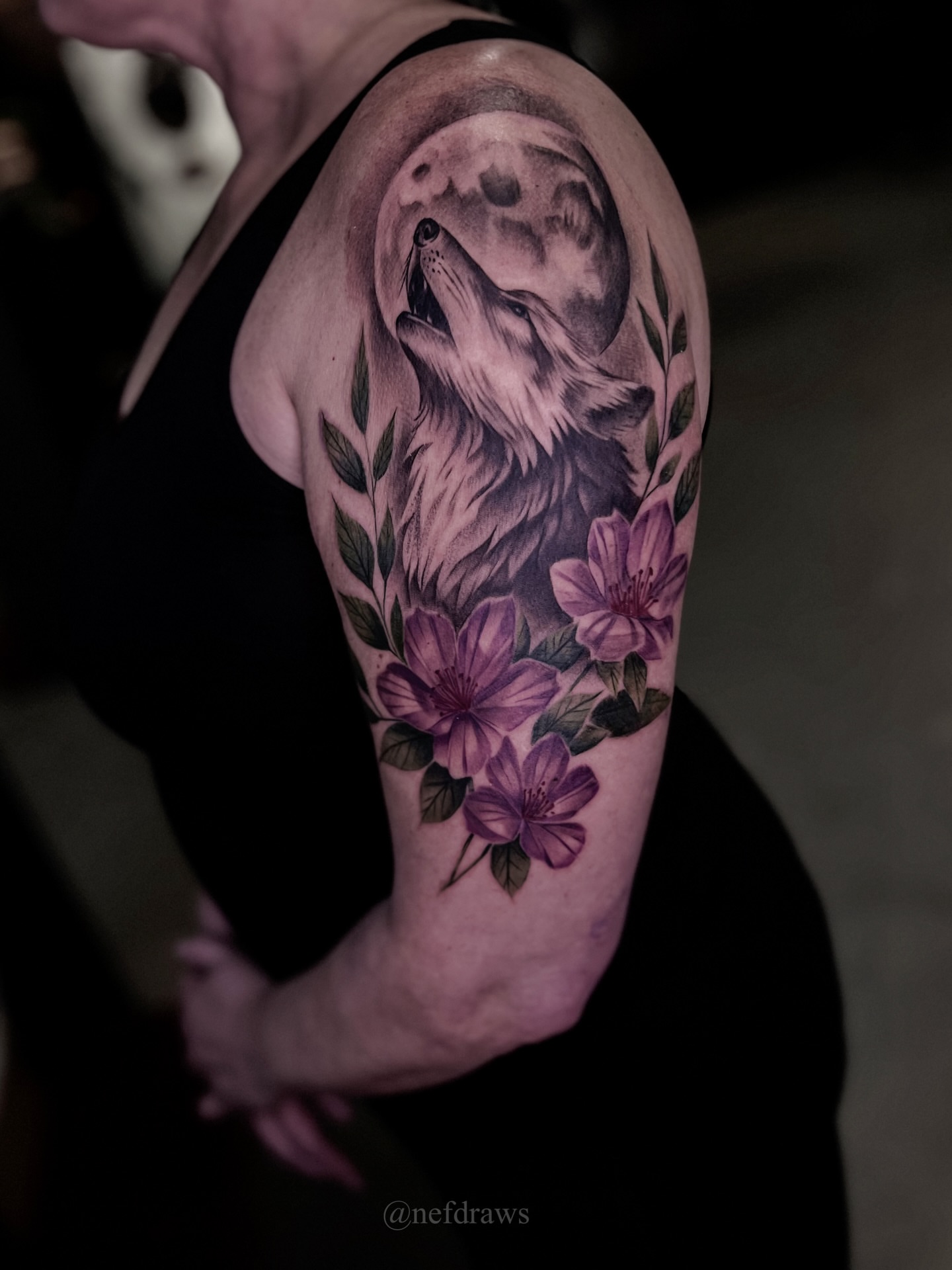 Tattoo by @nefdraws — realism, black_and_grey