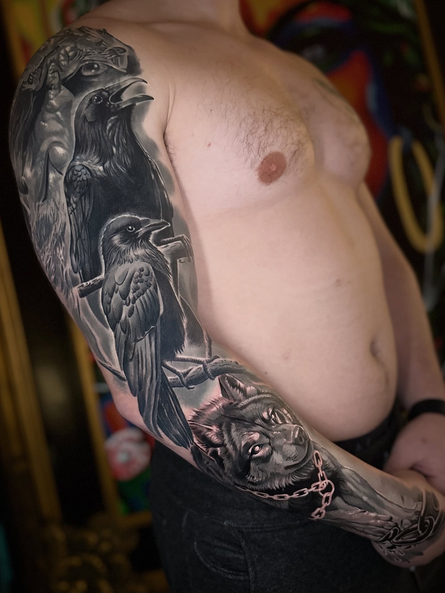 Tattoo by @tattsbyspike — black_and_grey, realism