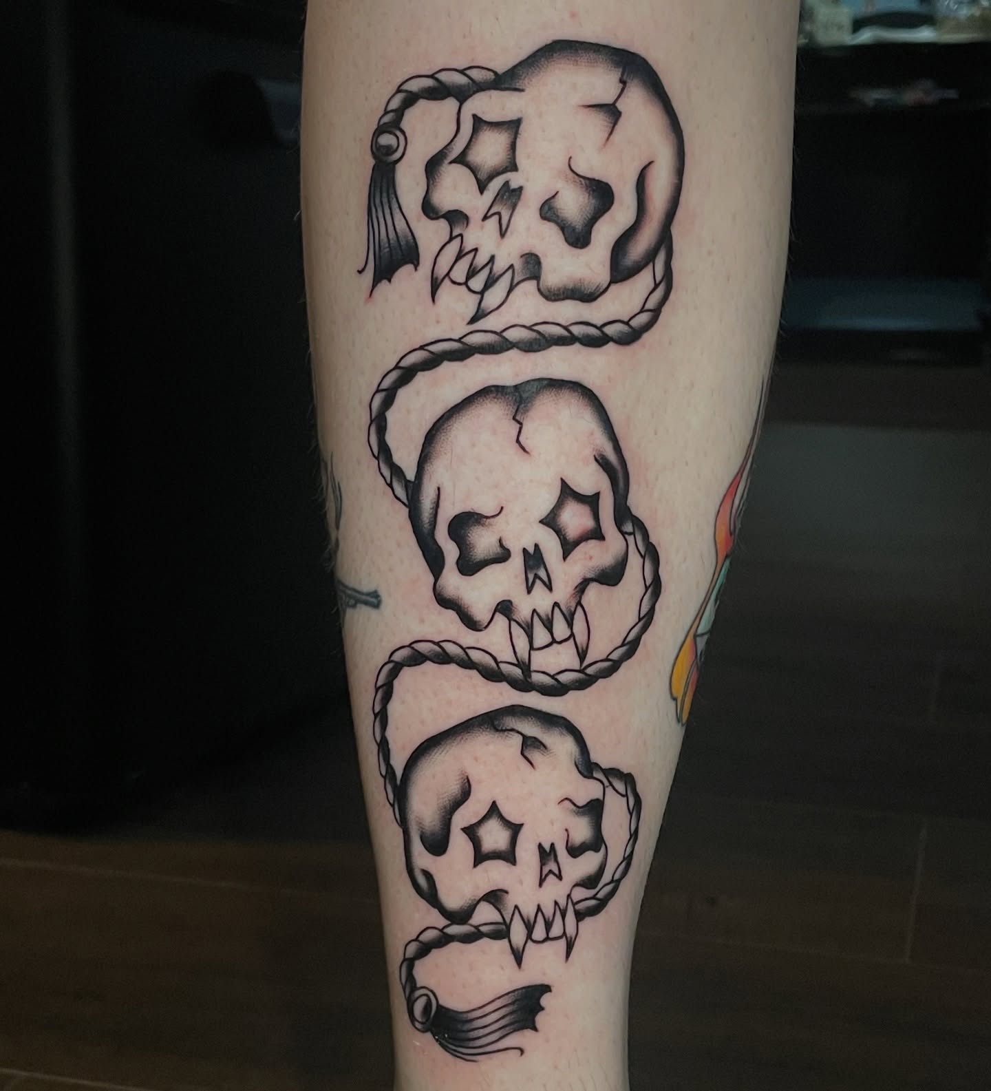 Tattoo by @skullinkmarie β black_and_grey