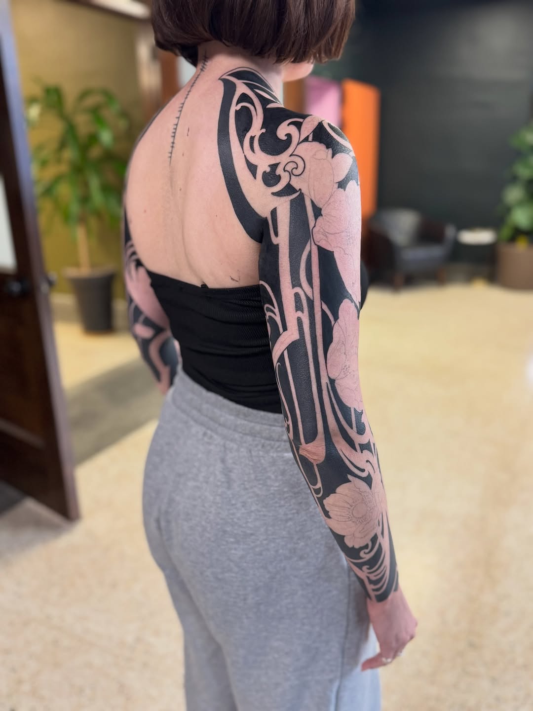 Tattoo by @abraxastattoo — blackwork, ornamental