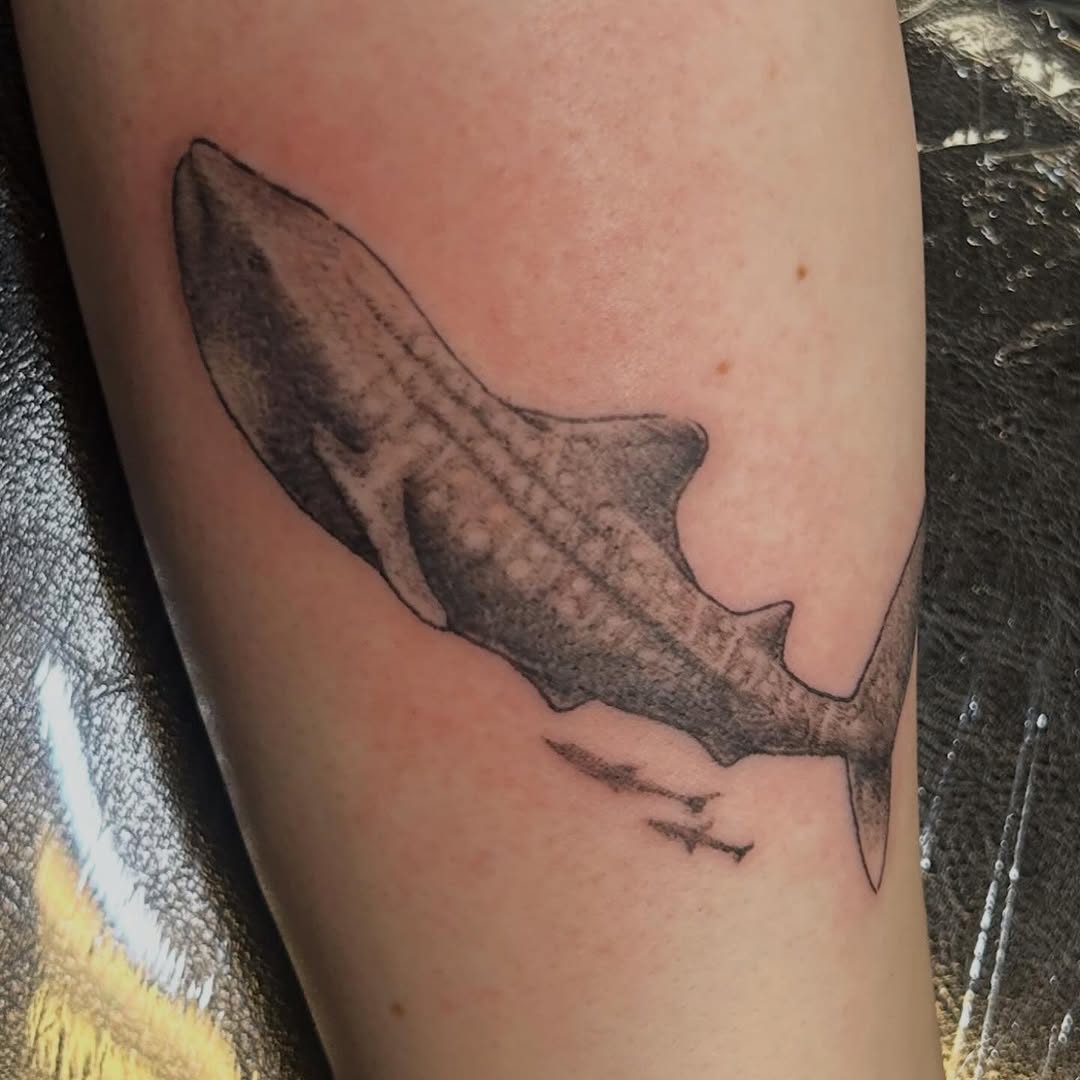 Tattoo by @izeatyerbrainz β realism, black_and_grey