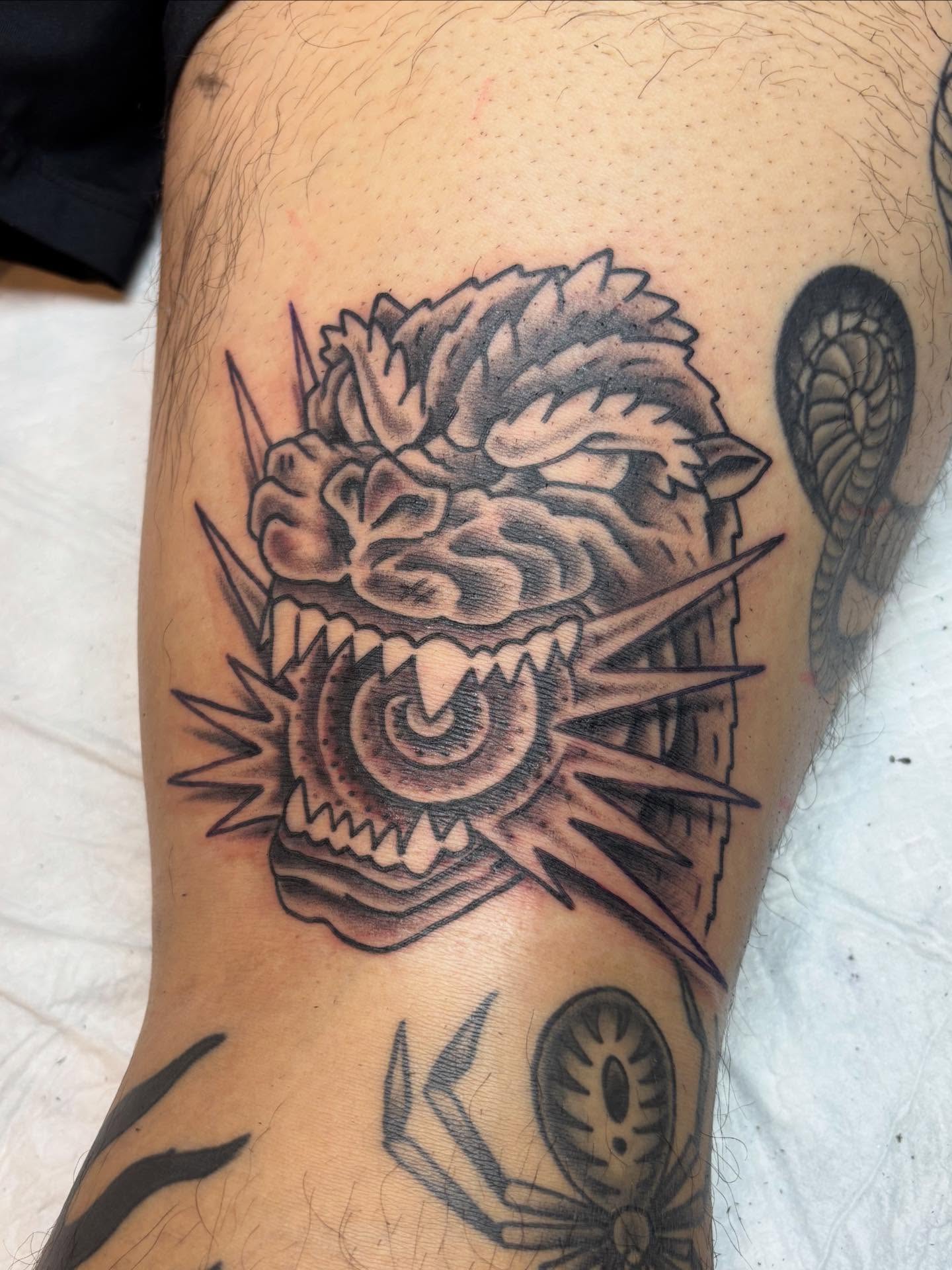 Tattoo by @hellbers — american_traditional, black_and_grey
