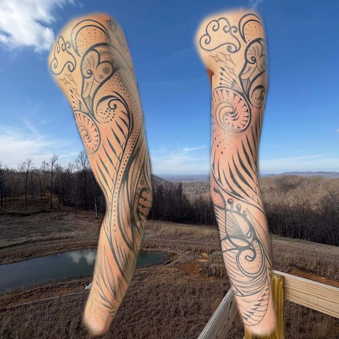 Tattoo by @madtatclub — blackwork, ornamental