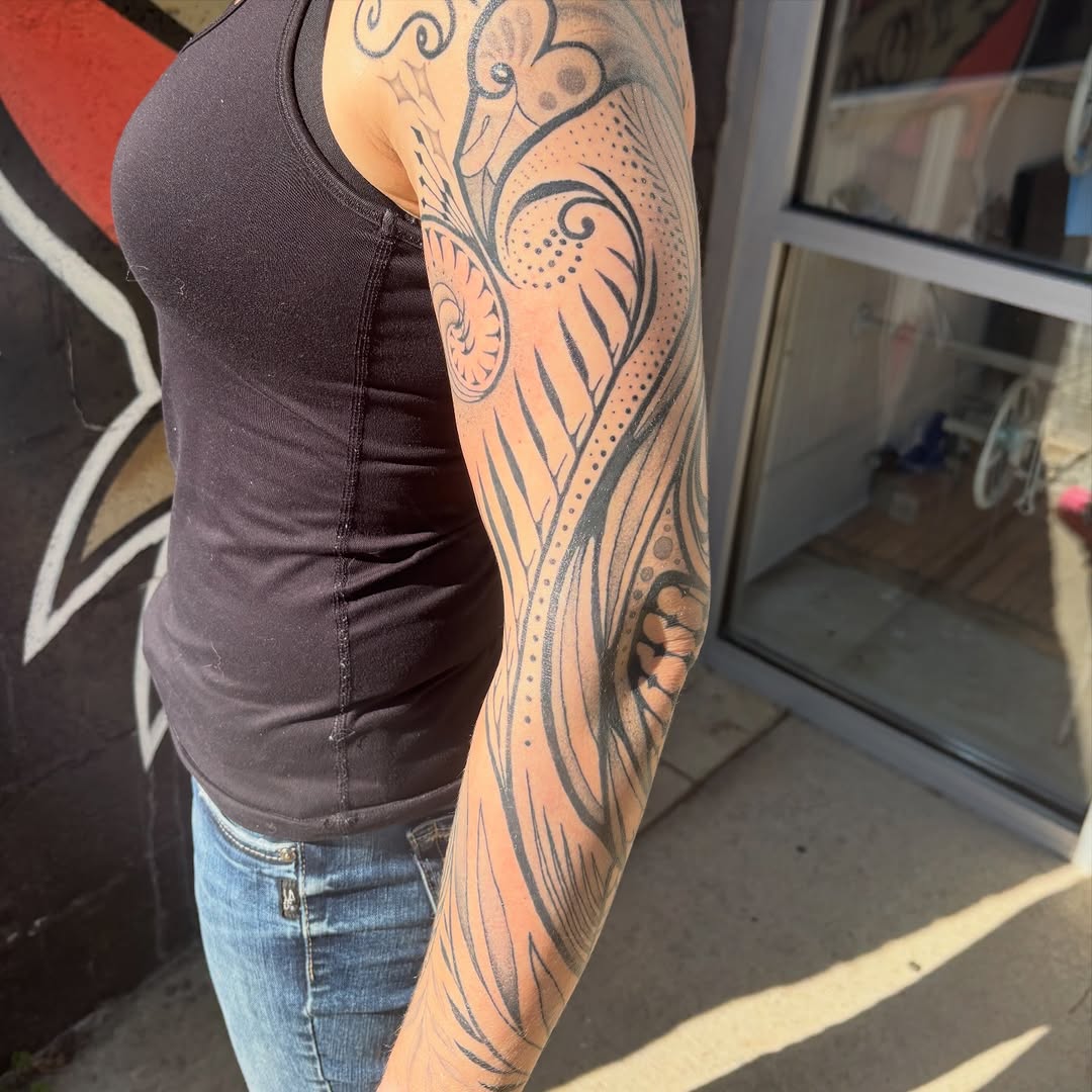 Tattoo by @madtatclub — blackwork, ornamental