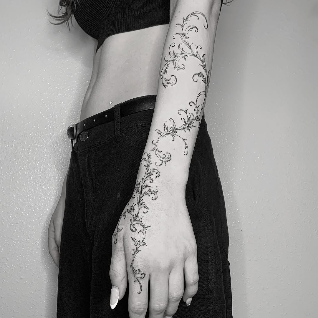 Tattoo by @witchpuke — fine_line, ornamental