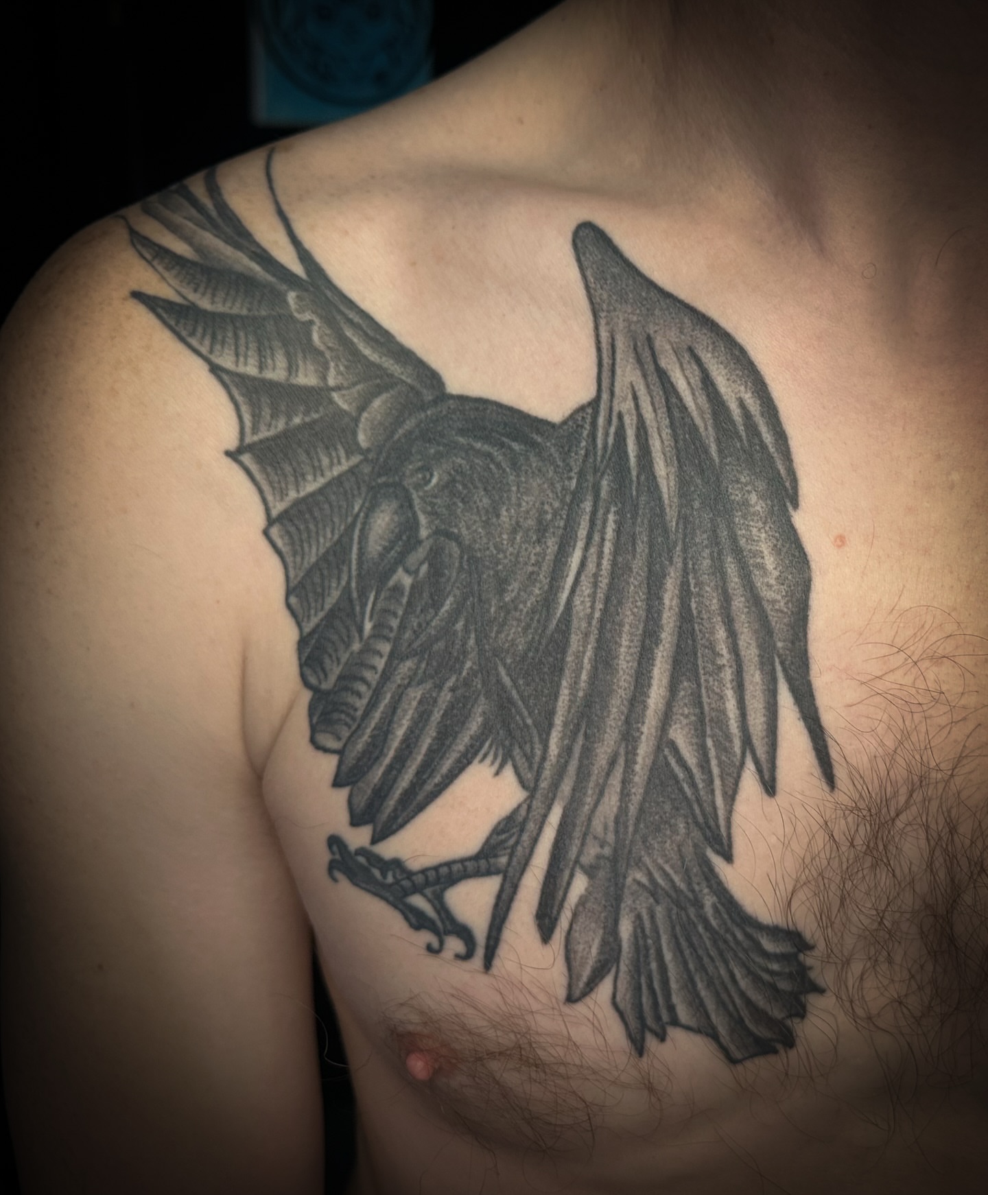 Tattoo by @needlecakeinc — black_and_grey