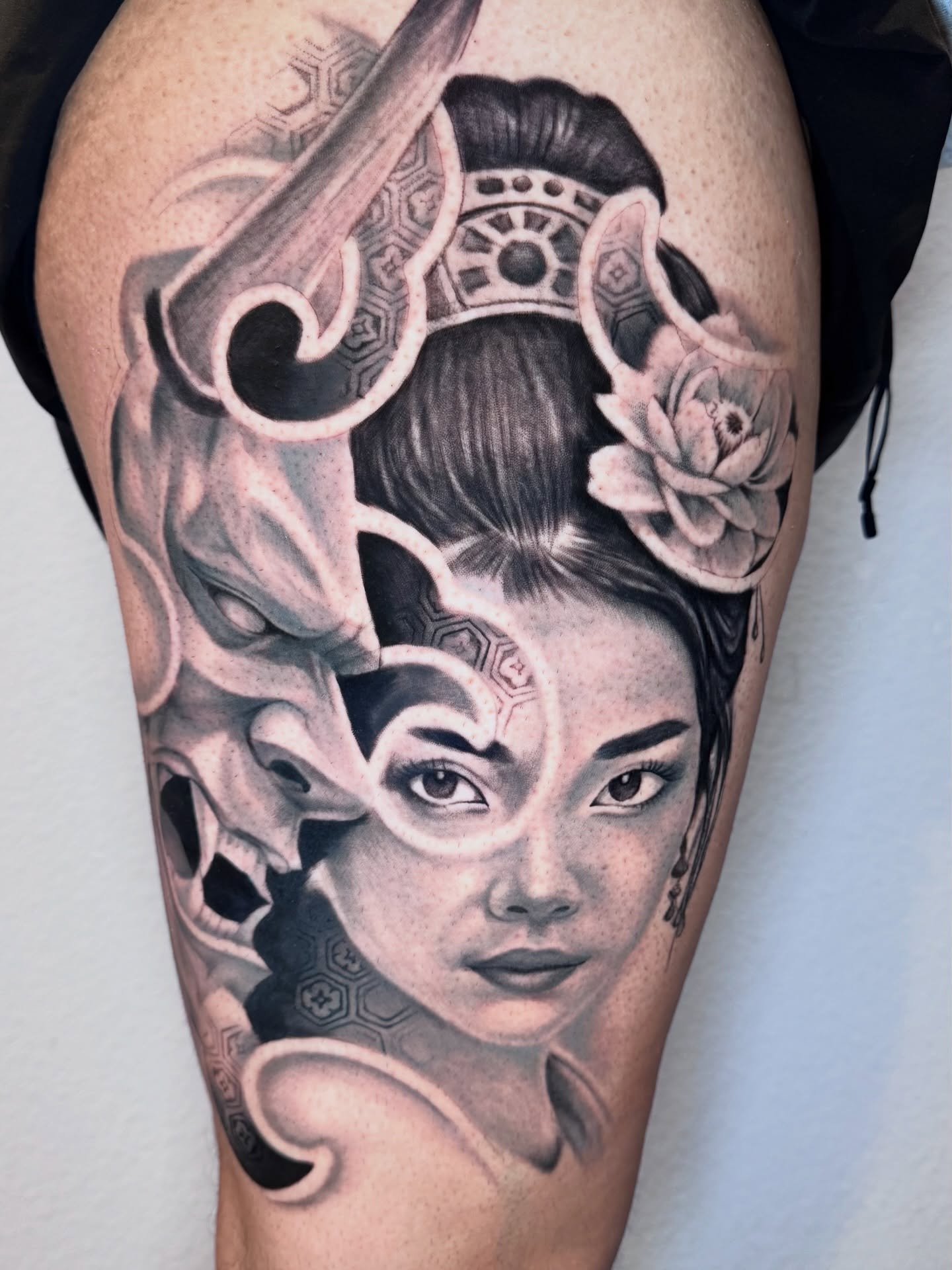 Tattoo by @marcosdavidart — black_and_grey, realism