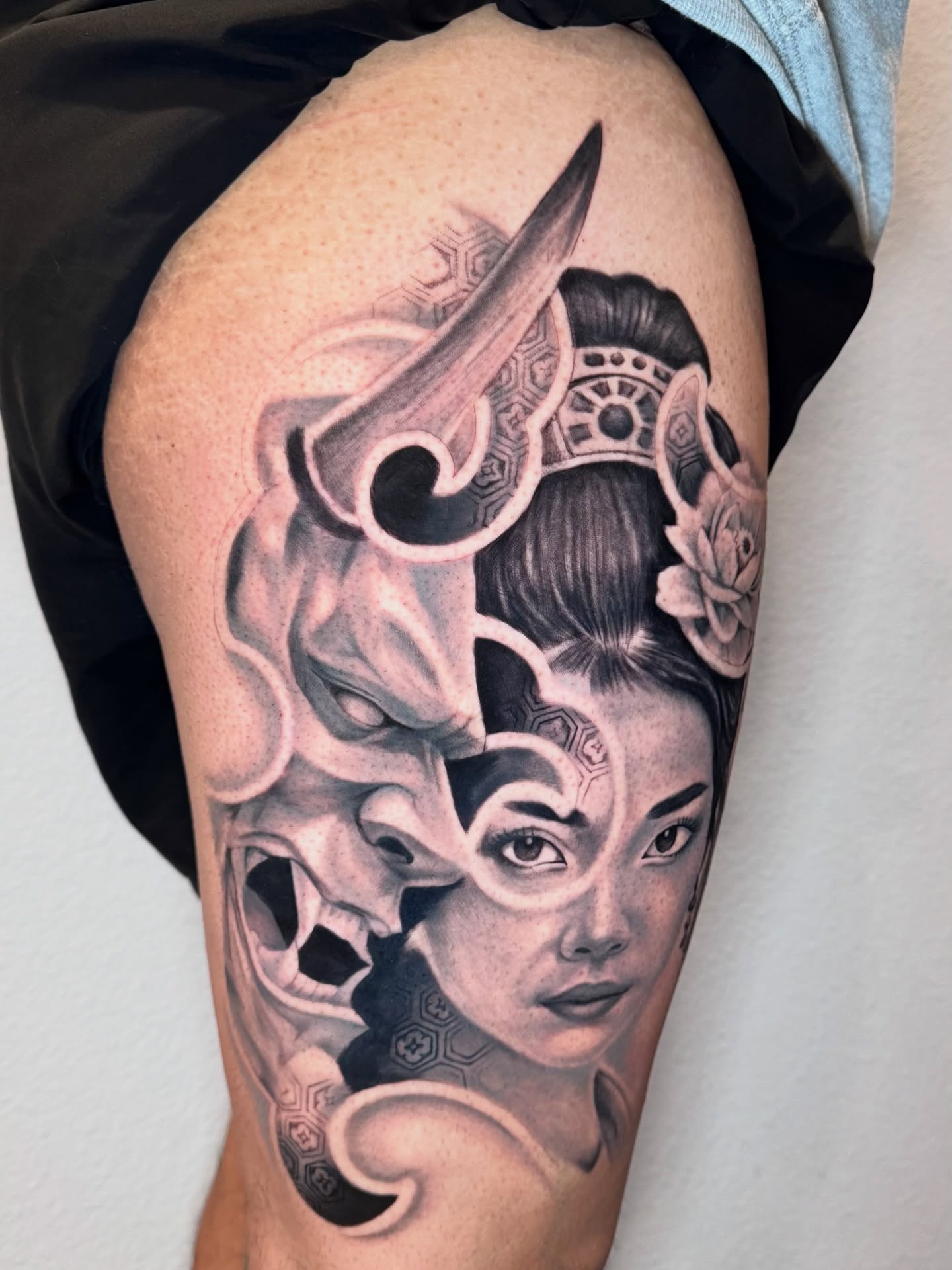 Tattoo by @marcosdavidart — black_and_grey, realism