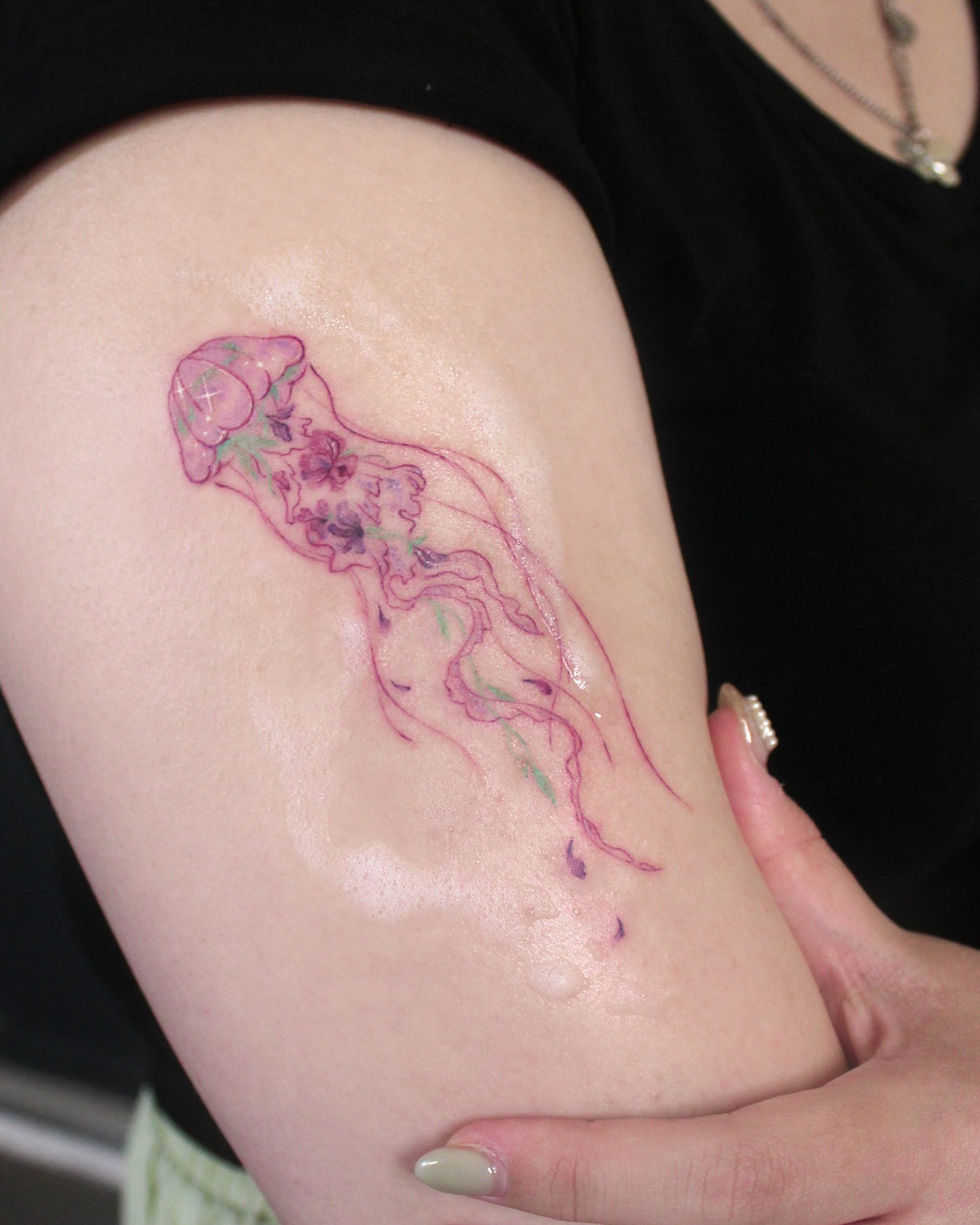 Tattoo by @leesun_tattoo — watercolor