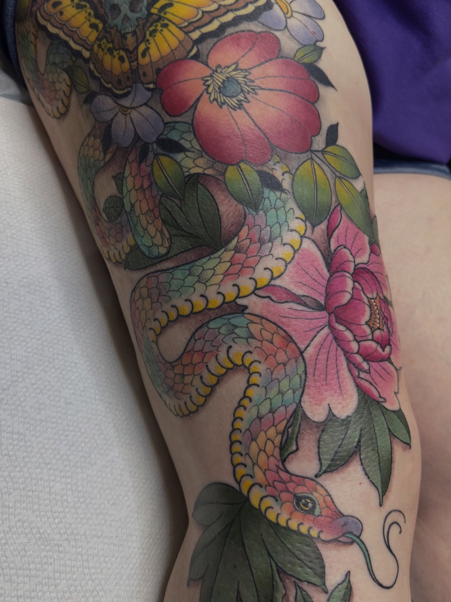 Tattoo by @tiffany.btattoos — american_traditional, realism