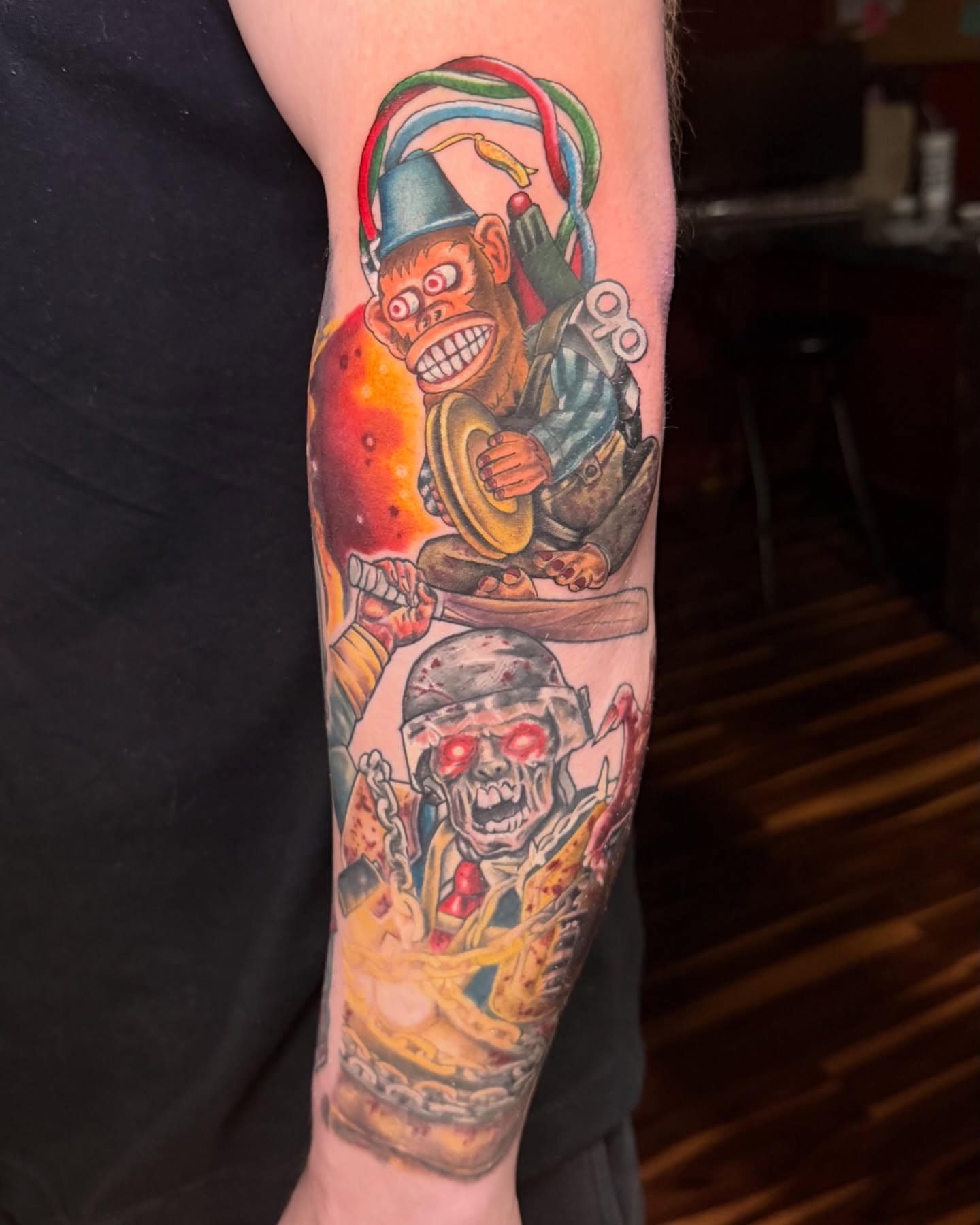 Tattoo by @hotrodink — realism, dark_realism