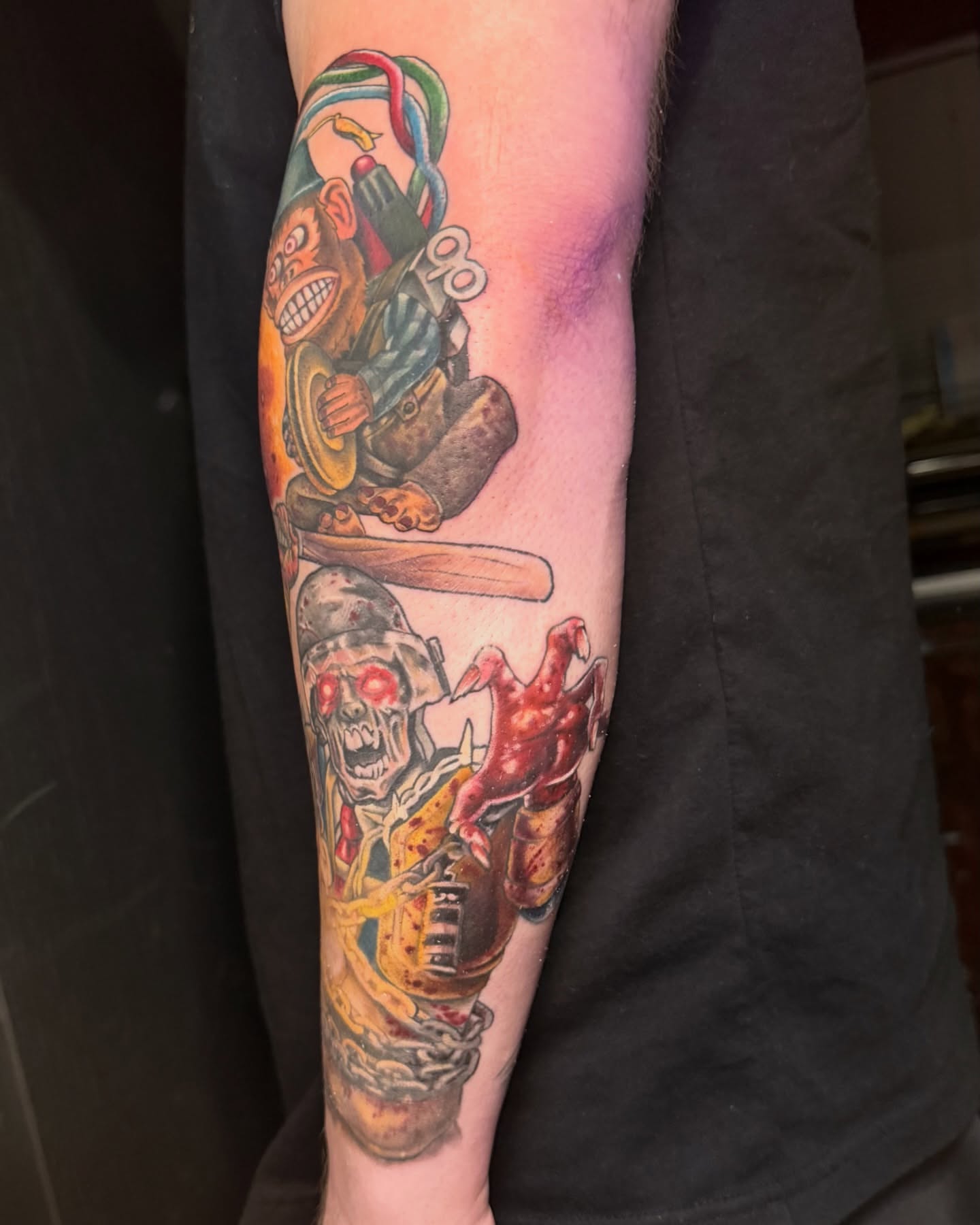 Tattoo by @hotrodink — dark_realism, realism
