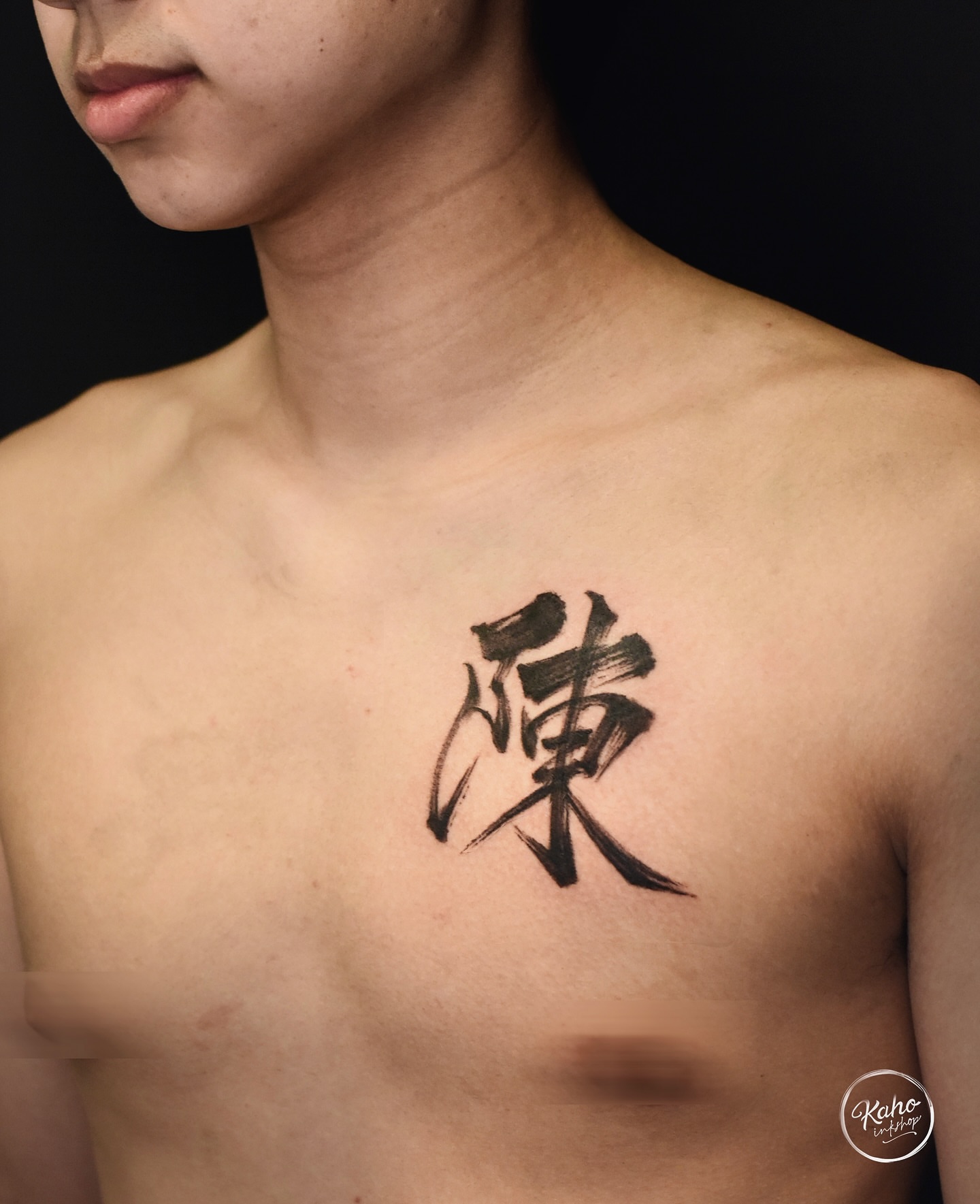 Tattoo by @kahoinkshop — black_and_grey