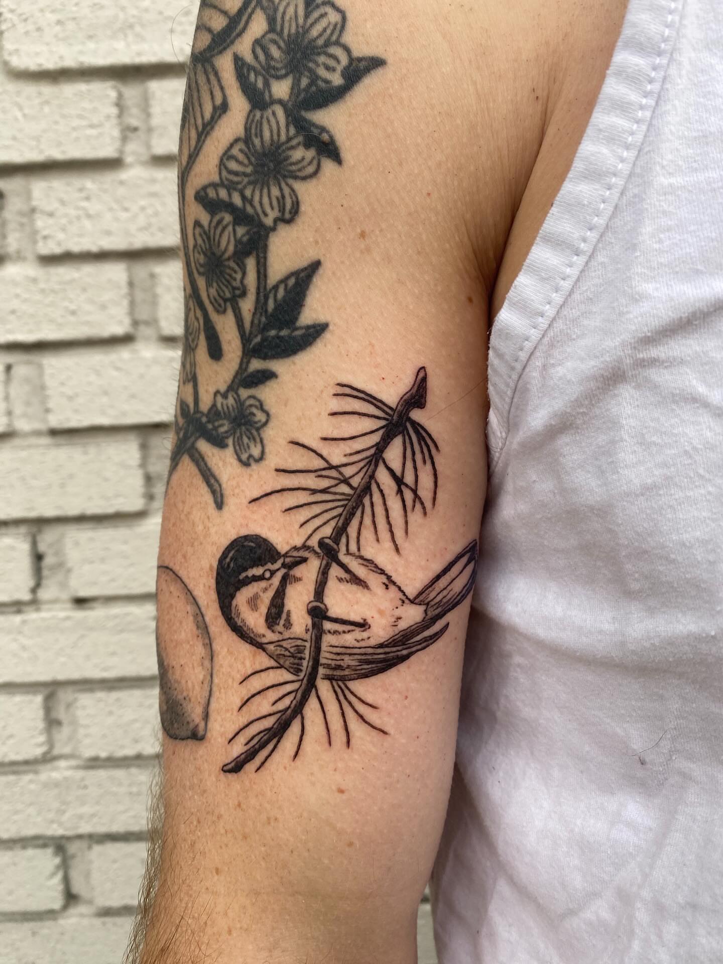 Tattoo by @oliviatawzertattoo — black_and_grey