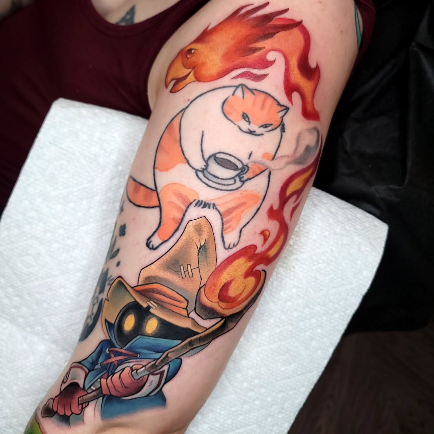 Tattoo by @scarpo — new_school, anime