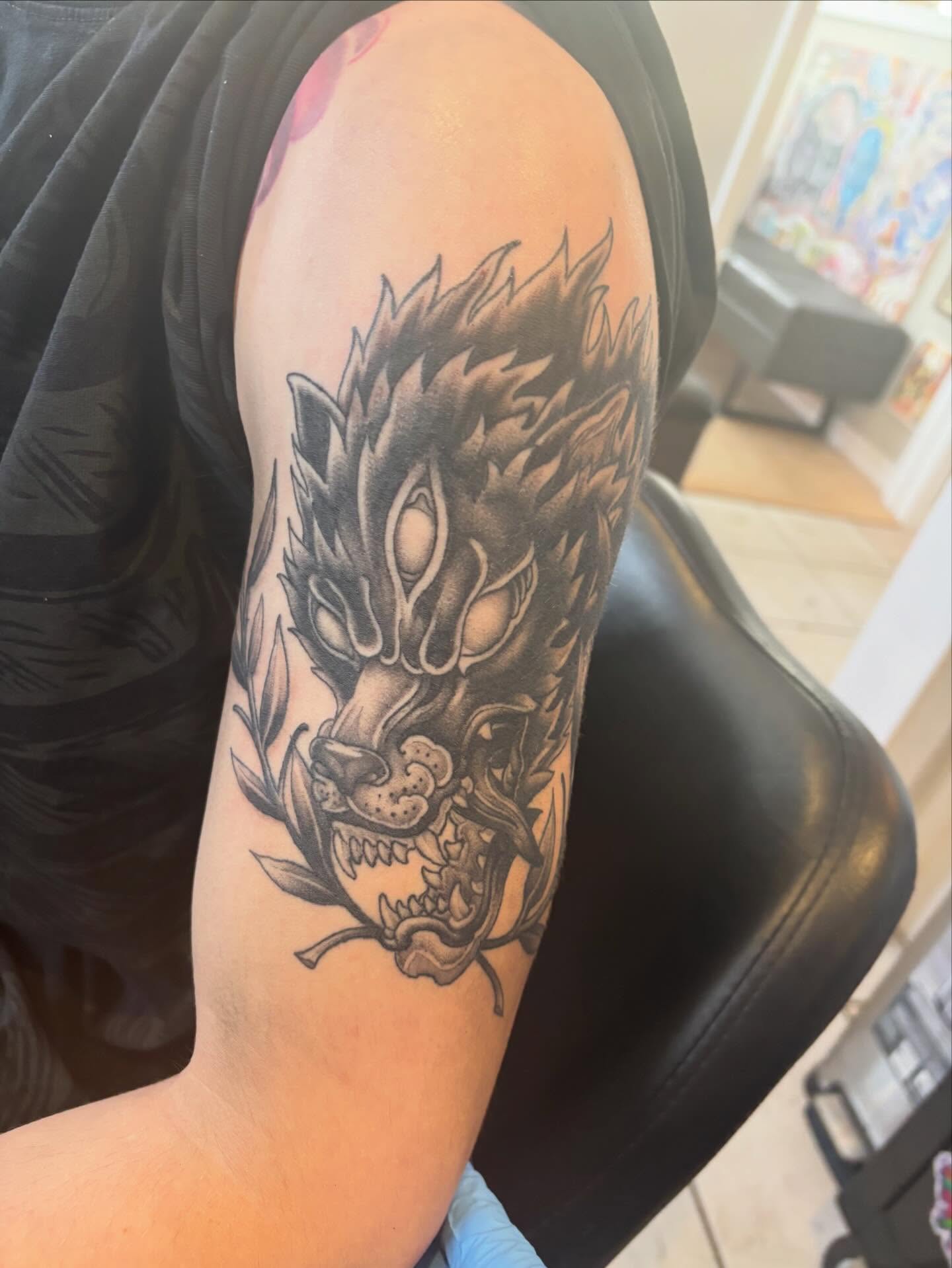Tattoo by @kevinberubetattooer — black_and_grey