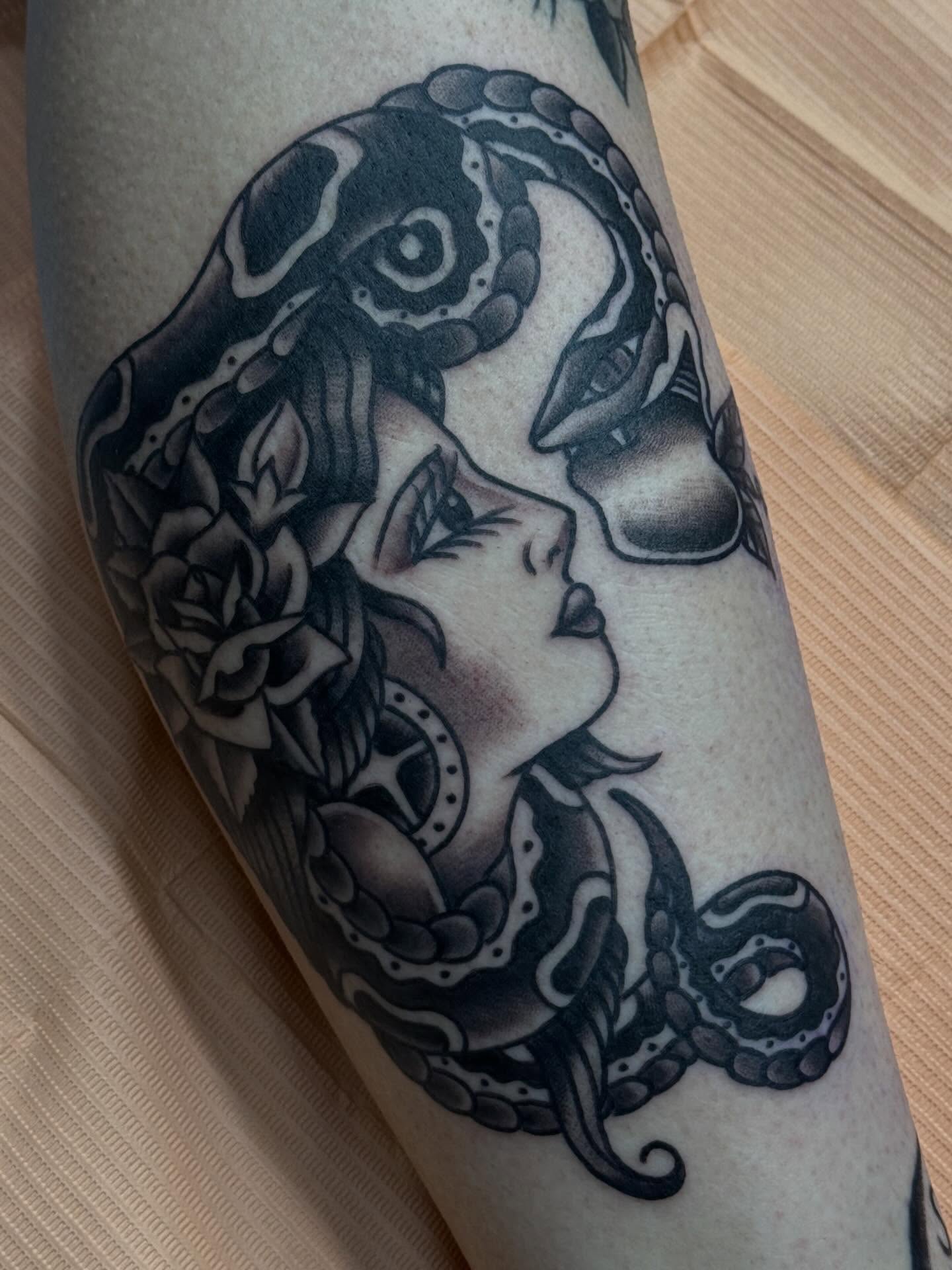 Tattoo by @althetattooer — black_and_grey, realism