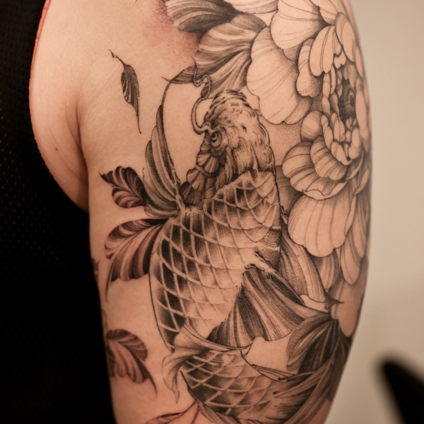 Tattoo by @evian_tat — black_and_grey, realism