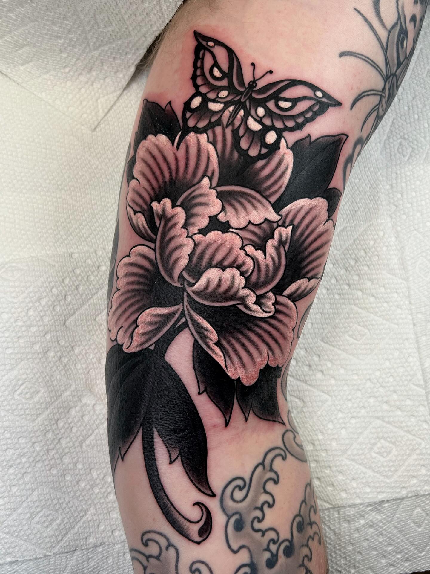 Tattoo by @adammirart — american_traditional, black_and_grey