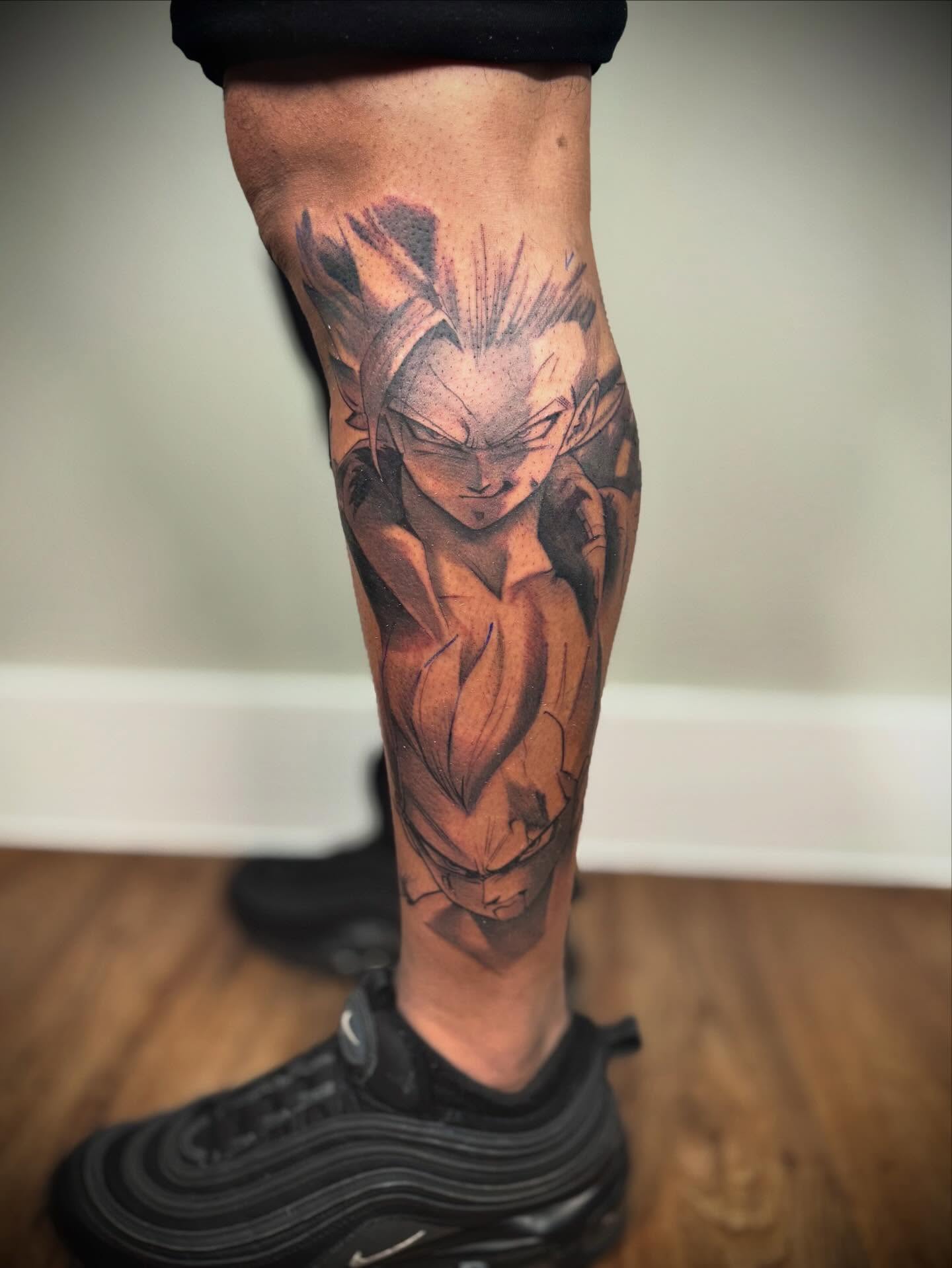 Tattoo by @lalo_inktattoos — anime