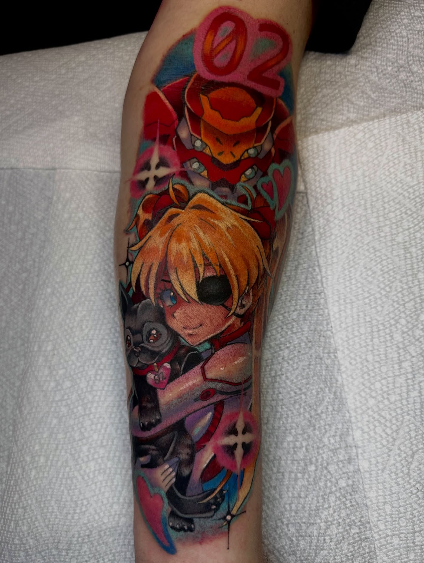 Anime character with dog anime tattoo on the forearm by ππͺπ΄π΄πΎ π