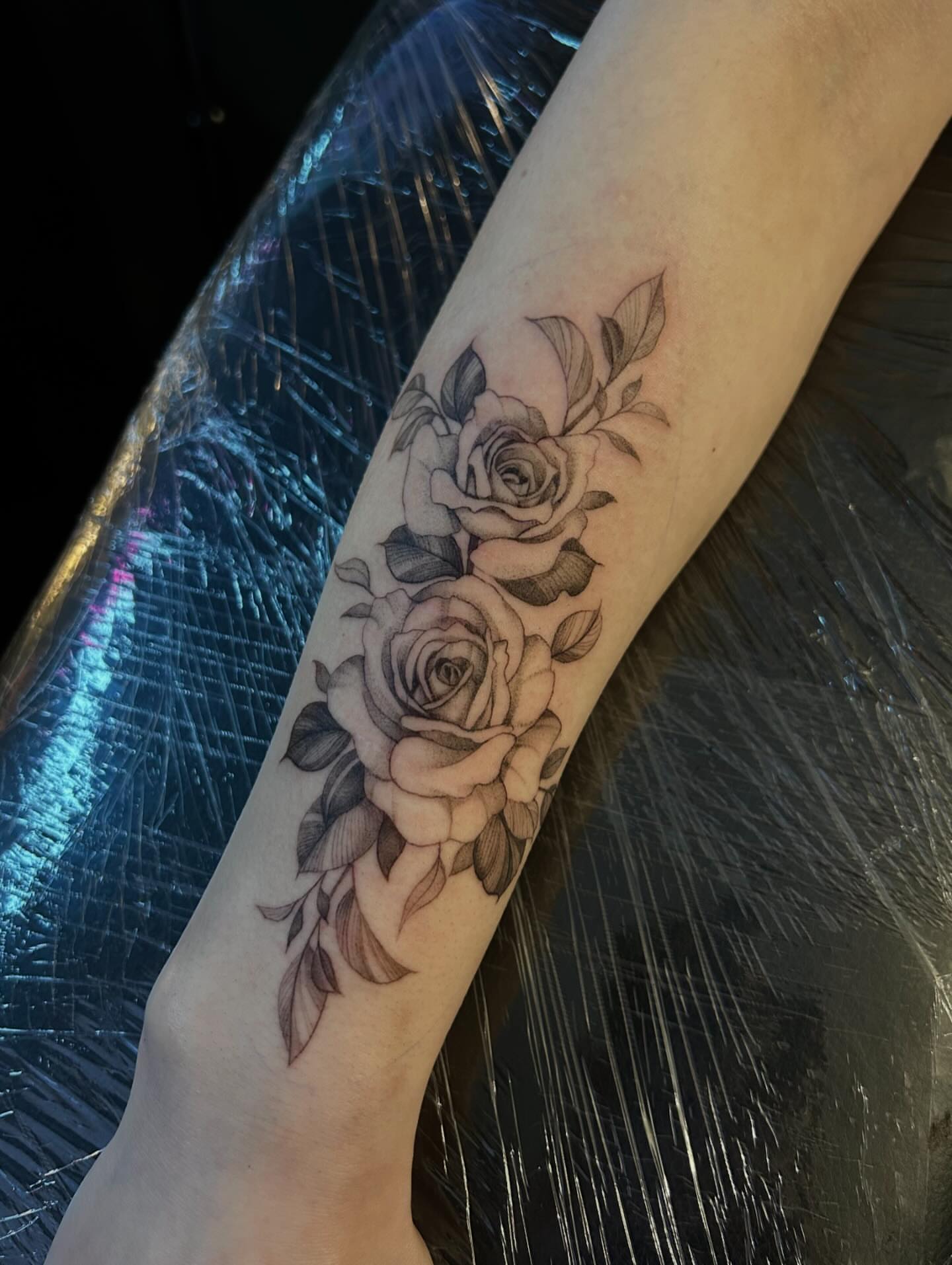 Tattoo by @khloztatz — black_and_grey