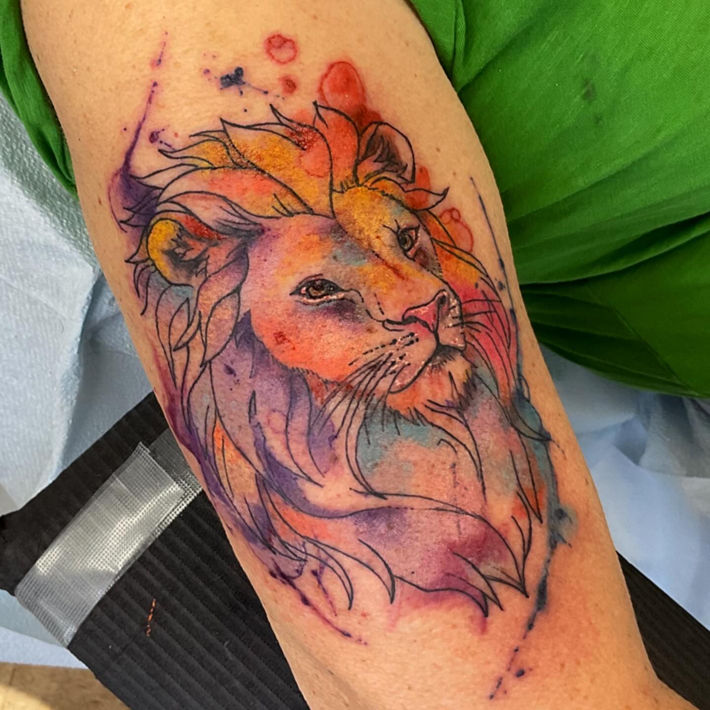 Tattoo by @spugstattoo — watercolor