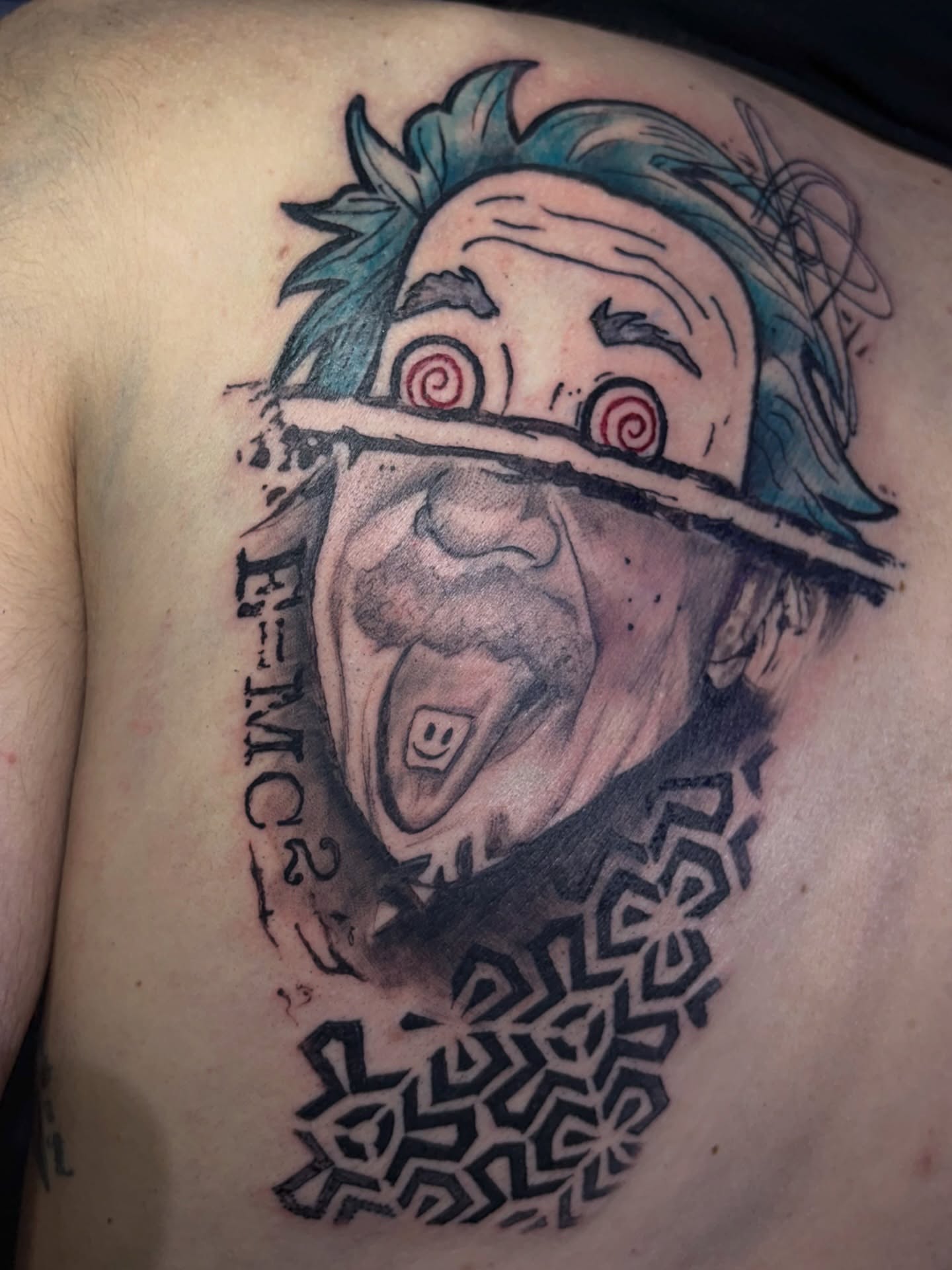 Clown mask realism tattoo on the chest by πͺππππ π¨ππππππ
ππ π΅π, West Hempstead, New York