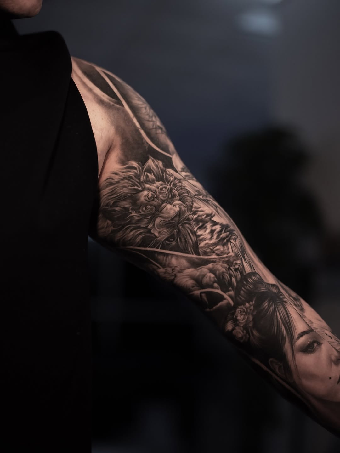 Tattoo by @andretattoostx β realism, black_and_grey