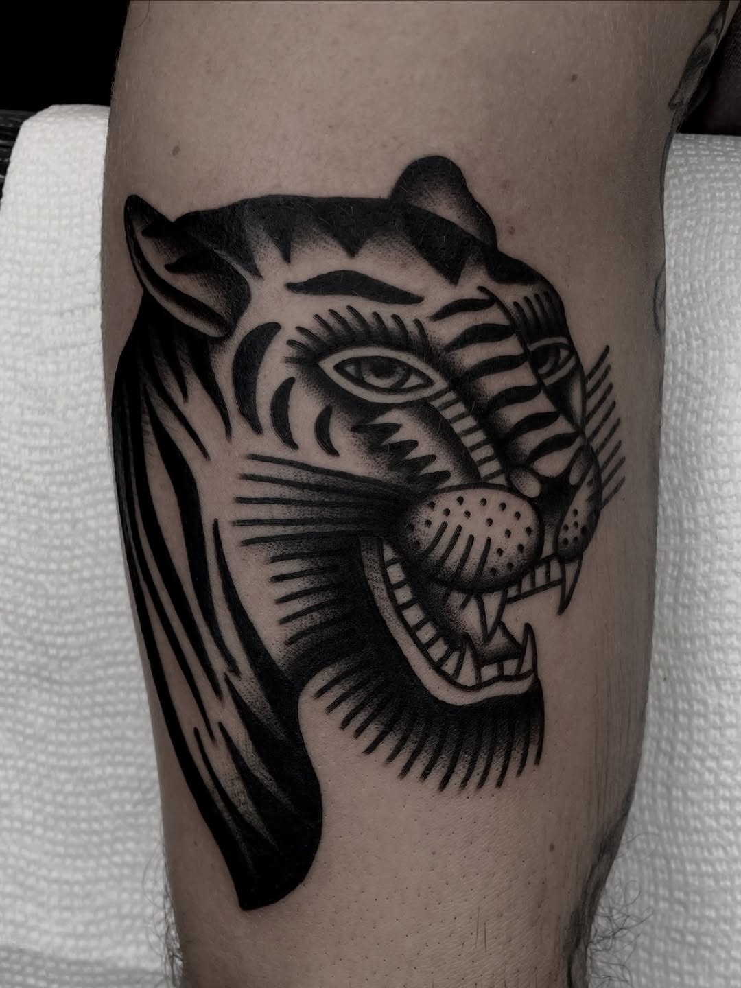 Tattoo by @reid.tattoos — american_traditional, black_and_grey