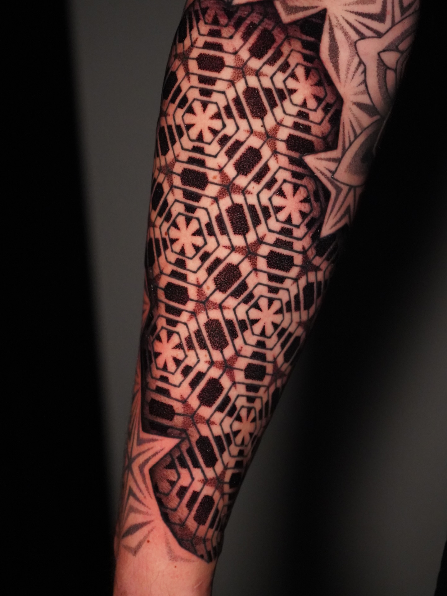 Tattoo by @jasoncalltattooer — geometric