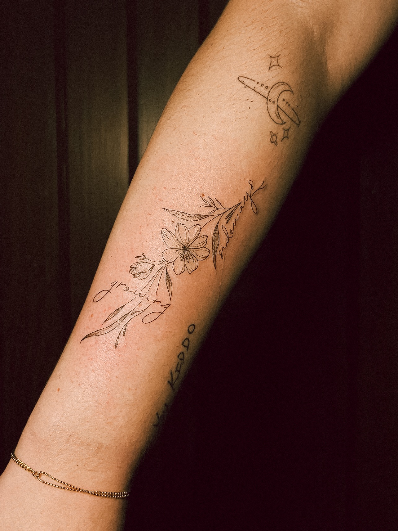 Tattoo by @taurusmoontattoo — fine_line, black_and_grey