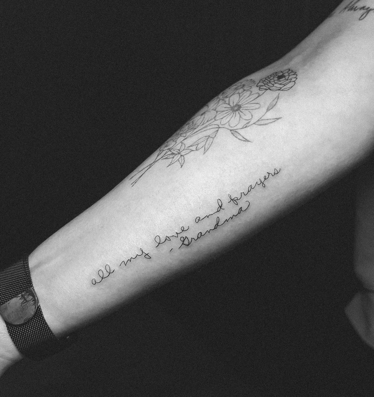 Tattoo by @taurusmoontattoo — fine_line, black_and_grey