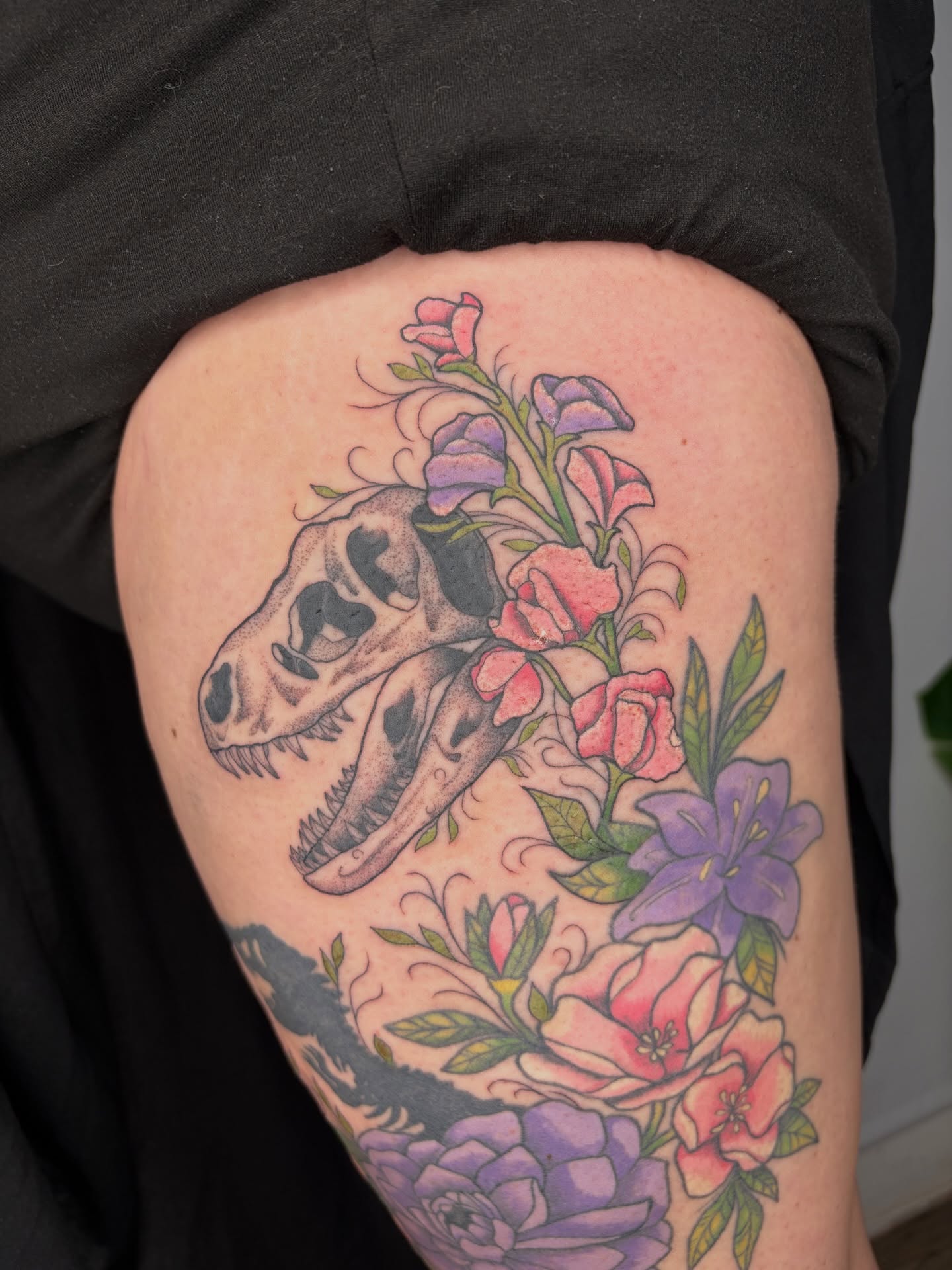 Tattoo by @poppyoliviatattoo — realism, dotwork