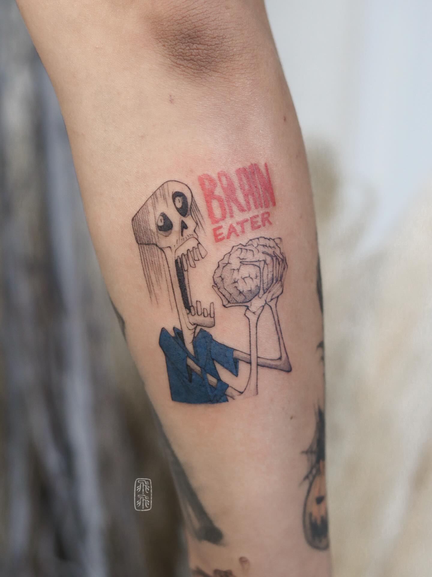 Tattoo by @phoebe_doartink — dotwork, dark_realism