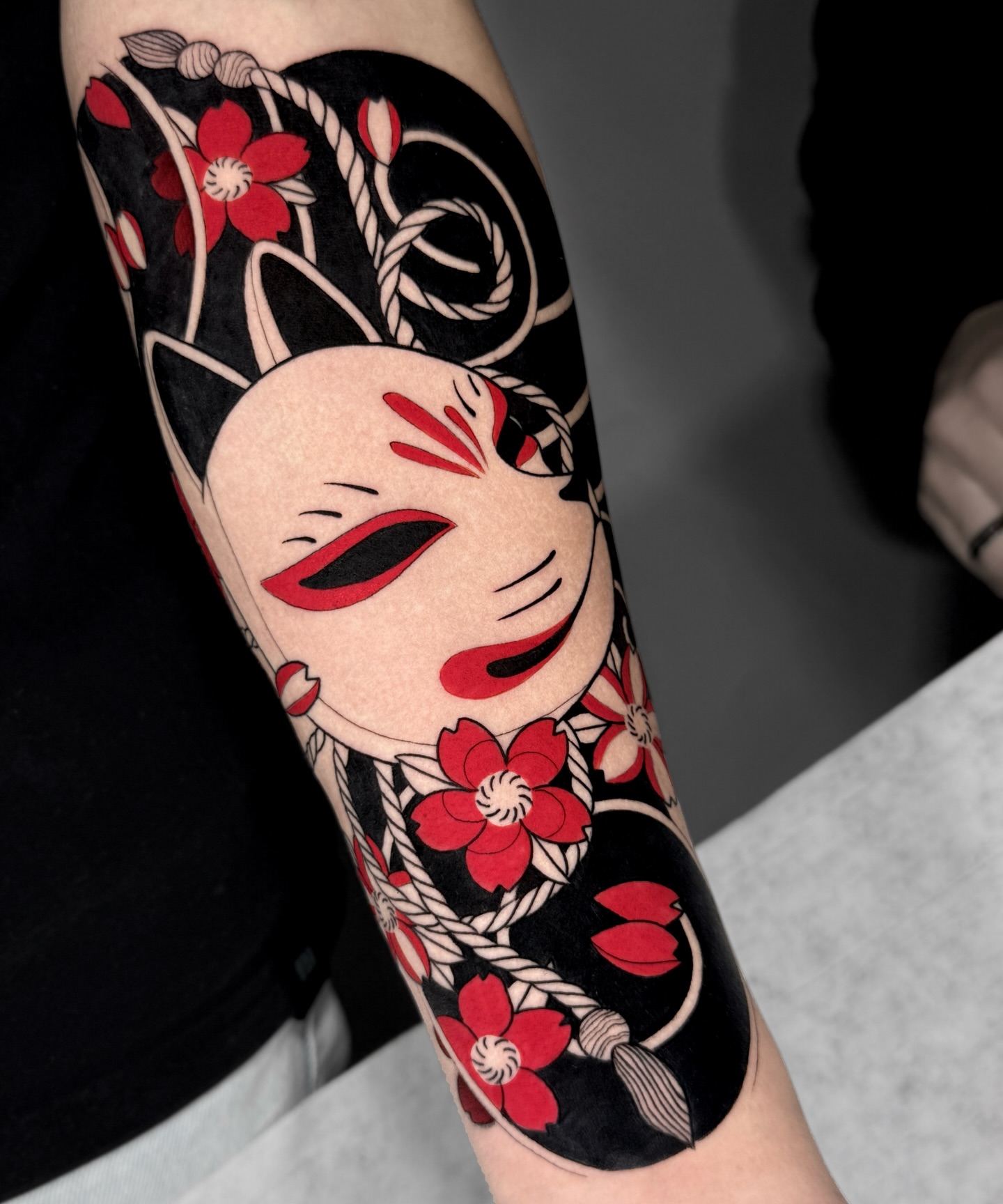 Tattoo by @tivengomez — american_traditional, japanese_irezumi