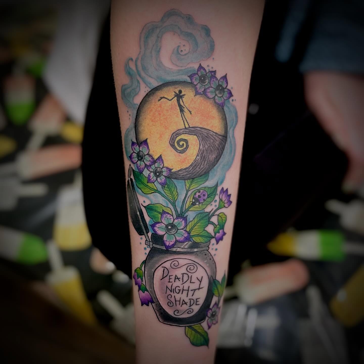 Tattoo by @jessalther — dotwork, surrealism