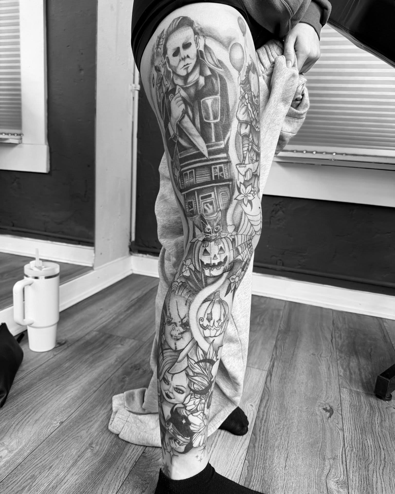 Tattoo by @mom_tats — black_and_grey, realism