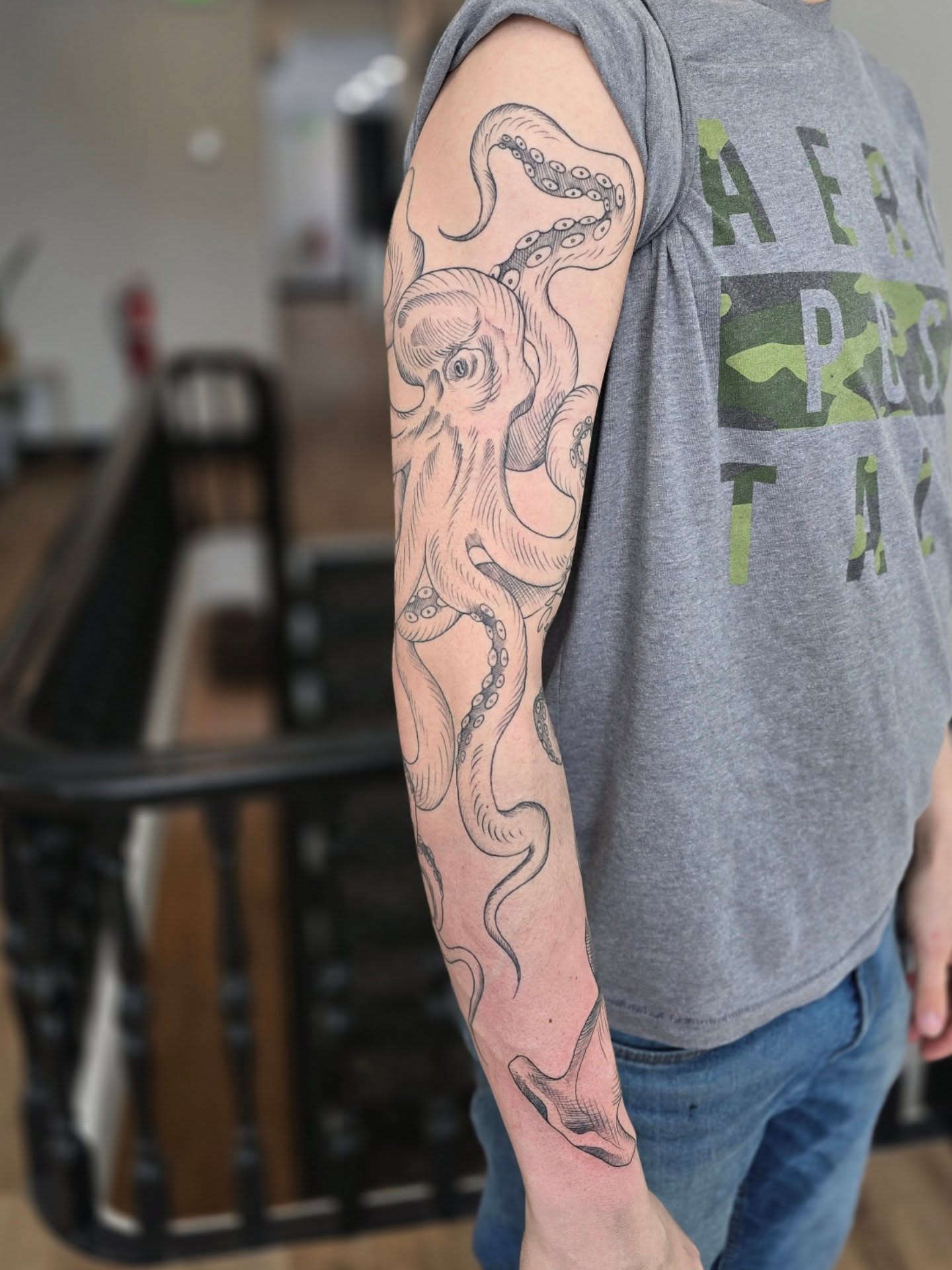 Tattoo by @taylornichole.tattoos — black_and_grey