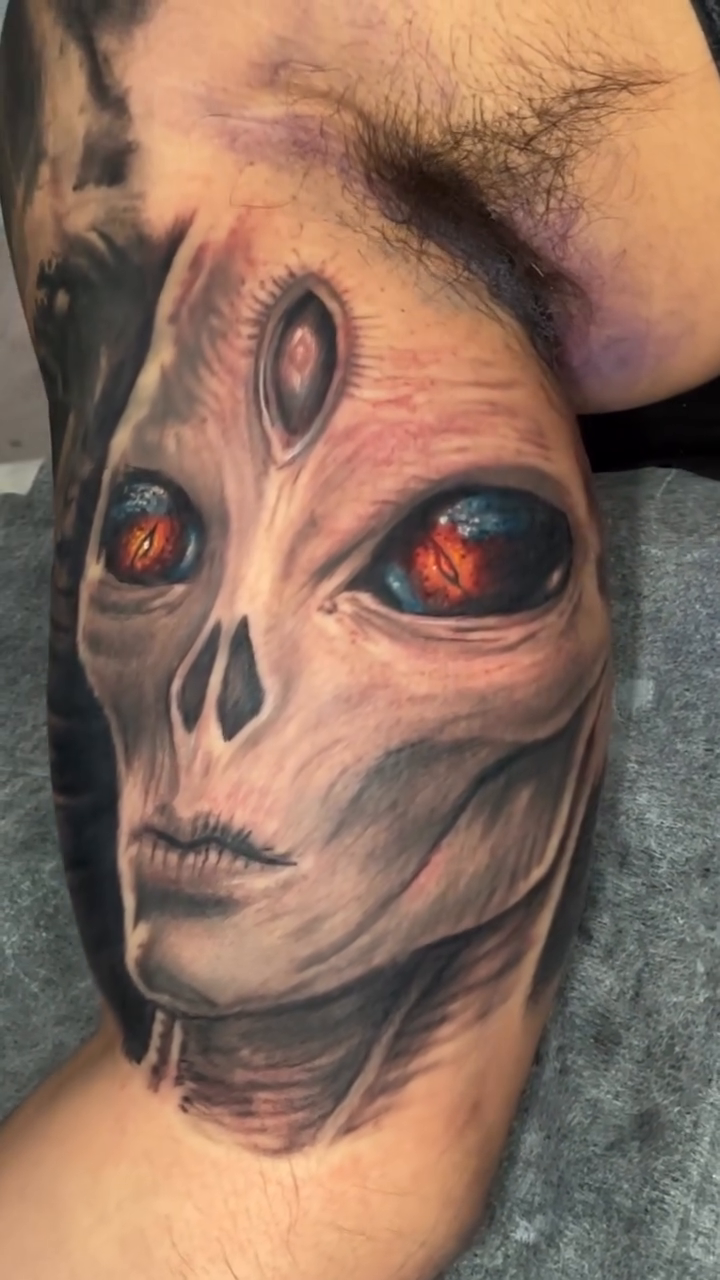 Tattoo by @bustattoo — realism, dark_realism