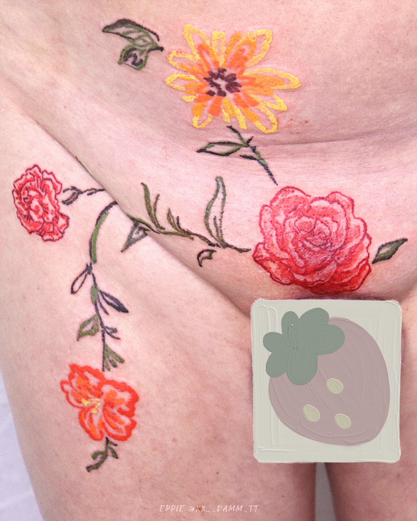 Tattoo by @xx__damm_tt โ new_school, watercolor