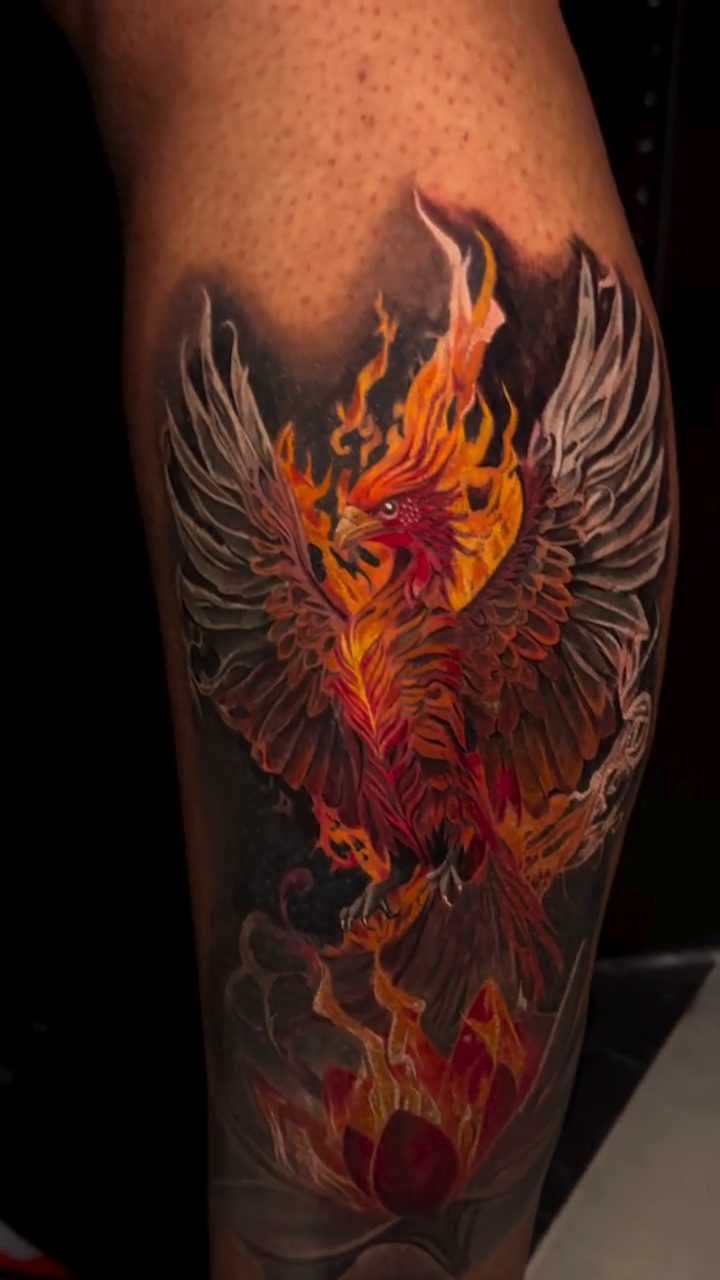 Tattoo by @thetattoosaint — realism, trash_polka