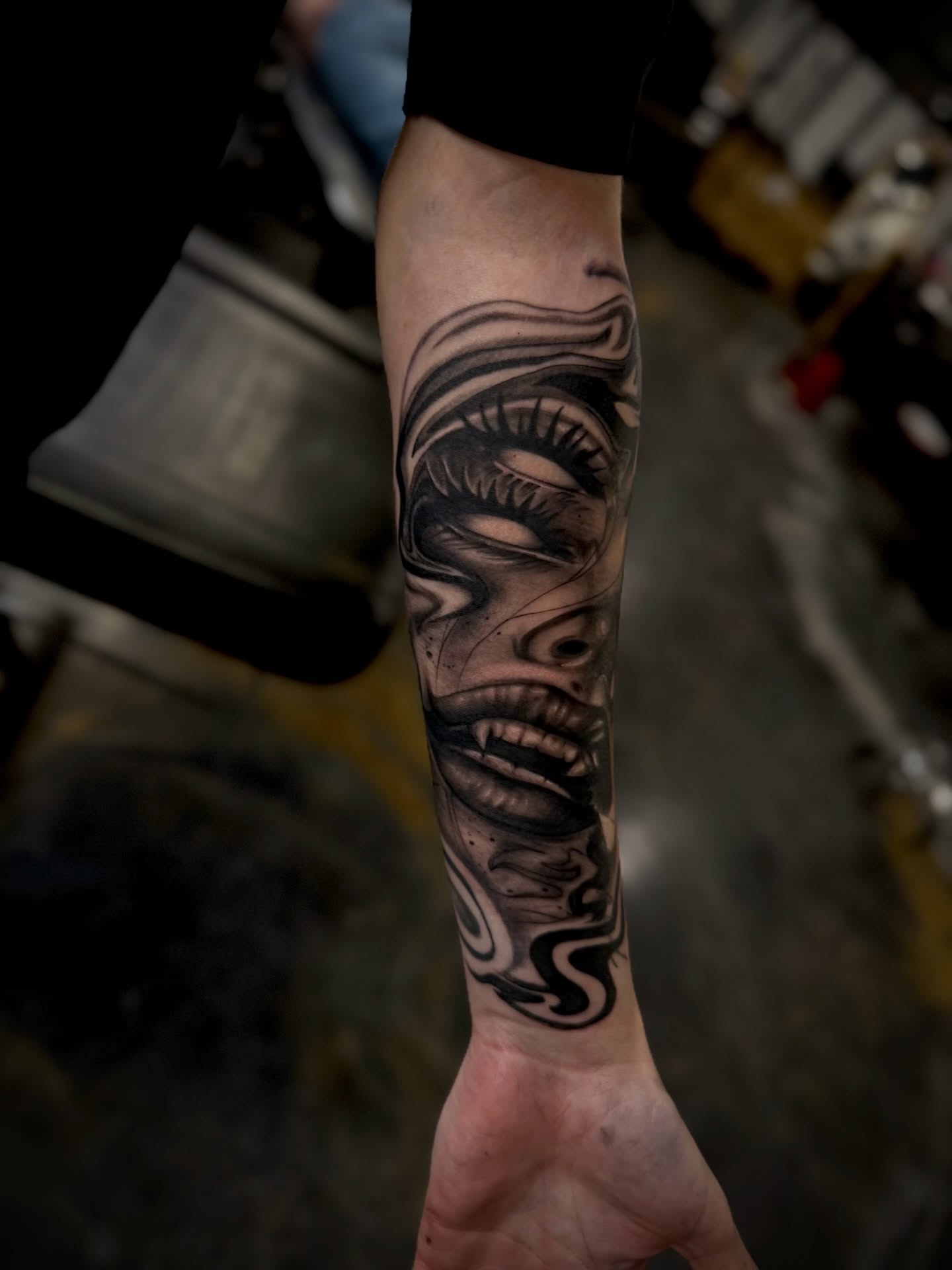 Tattoo by @chaparroinks — black_and_grey, realism
