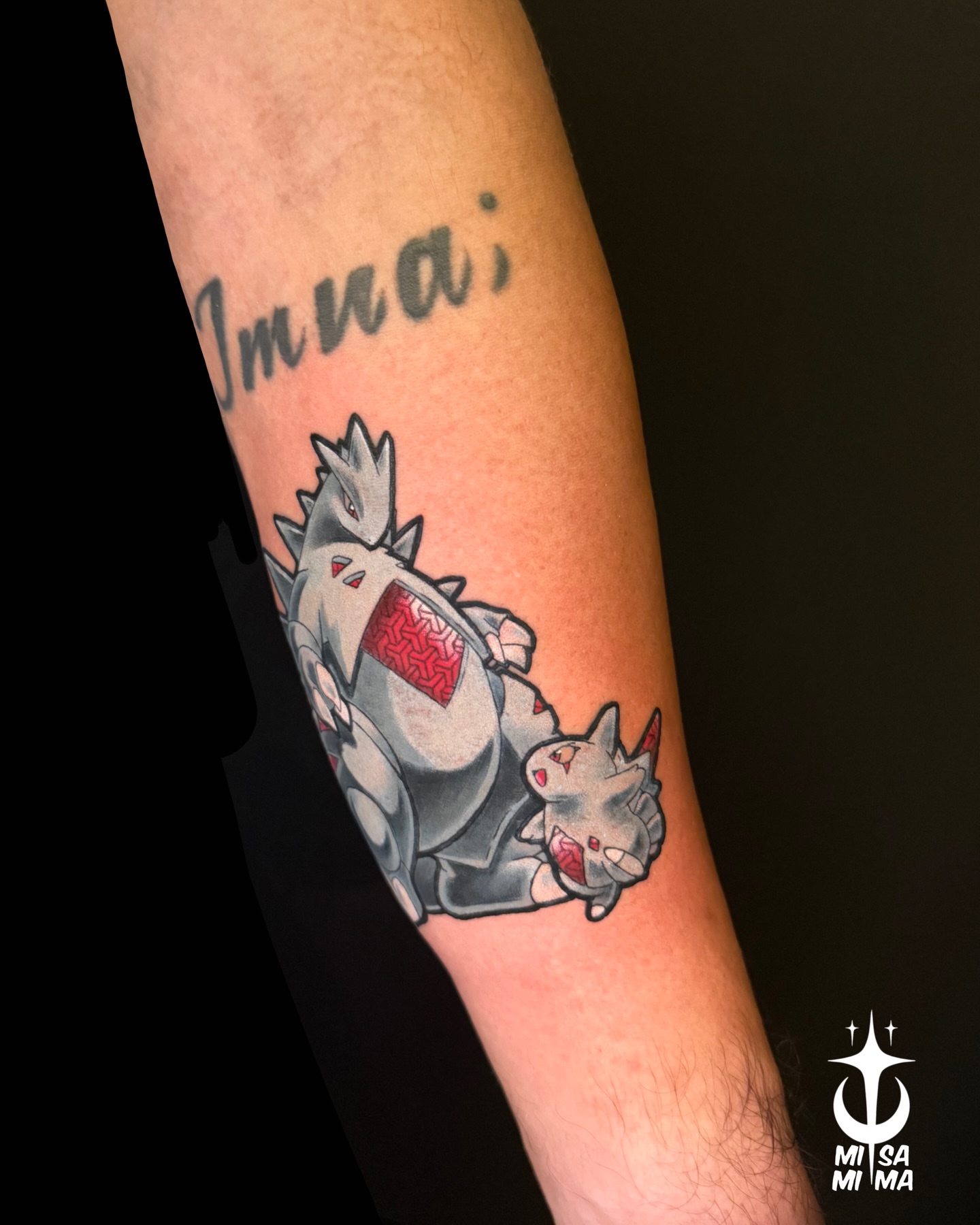 Tattoo by @mimi_sama.tattoo β dotwork, anime