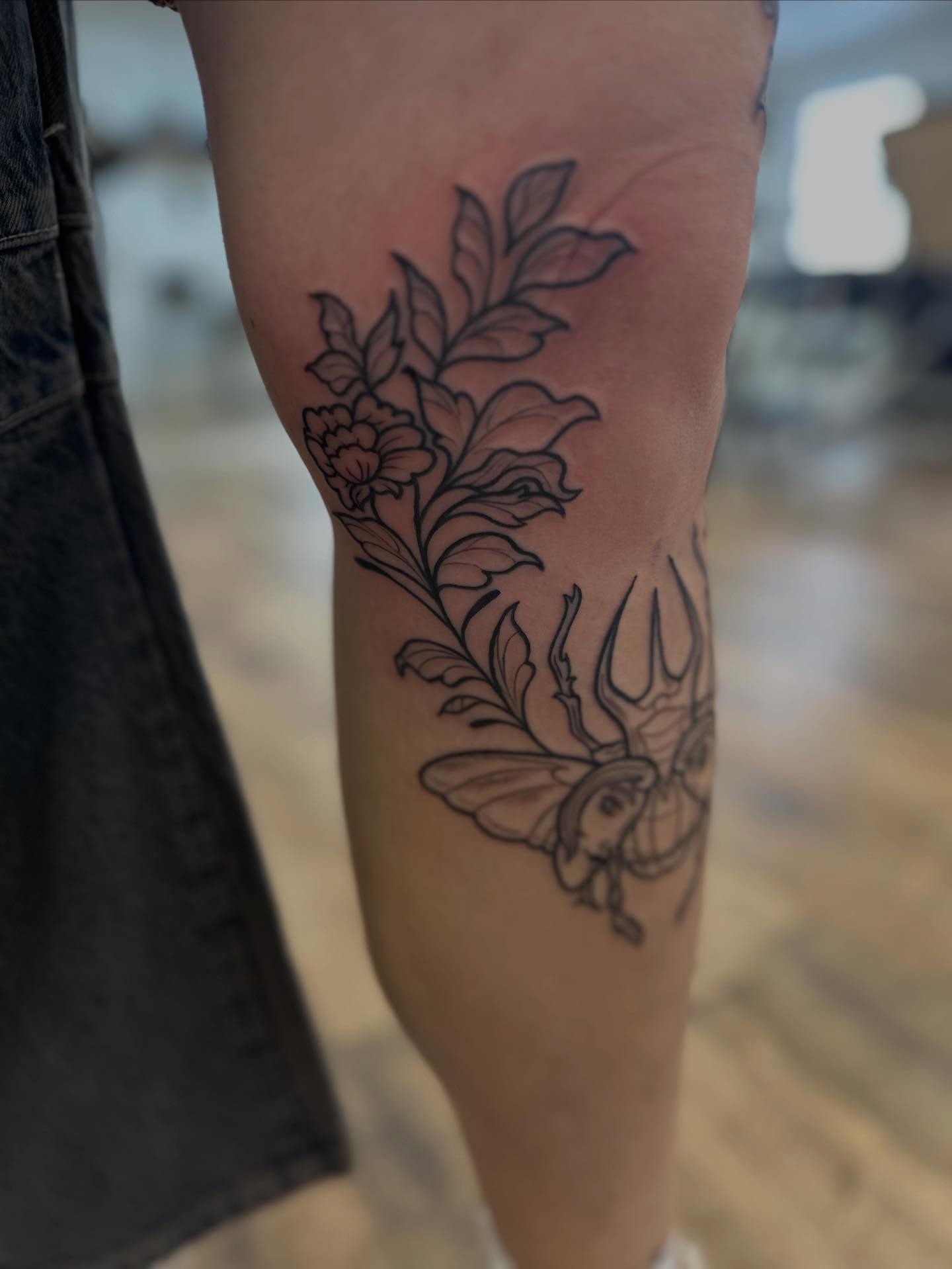 Tattoo by @hyenainks — black_and_grey