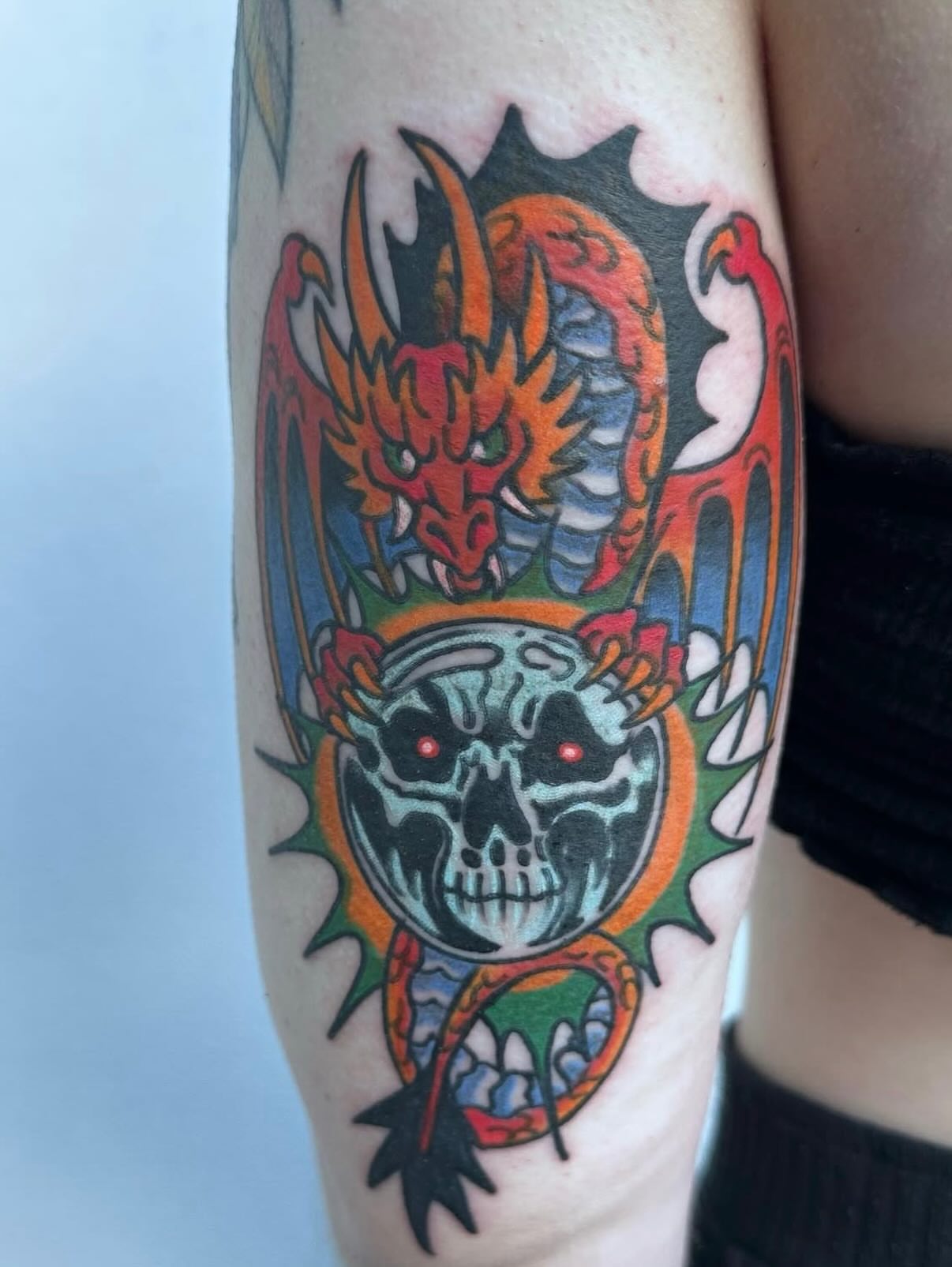 Tattoo by @purplesticky — american_traditional, neo_traditional