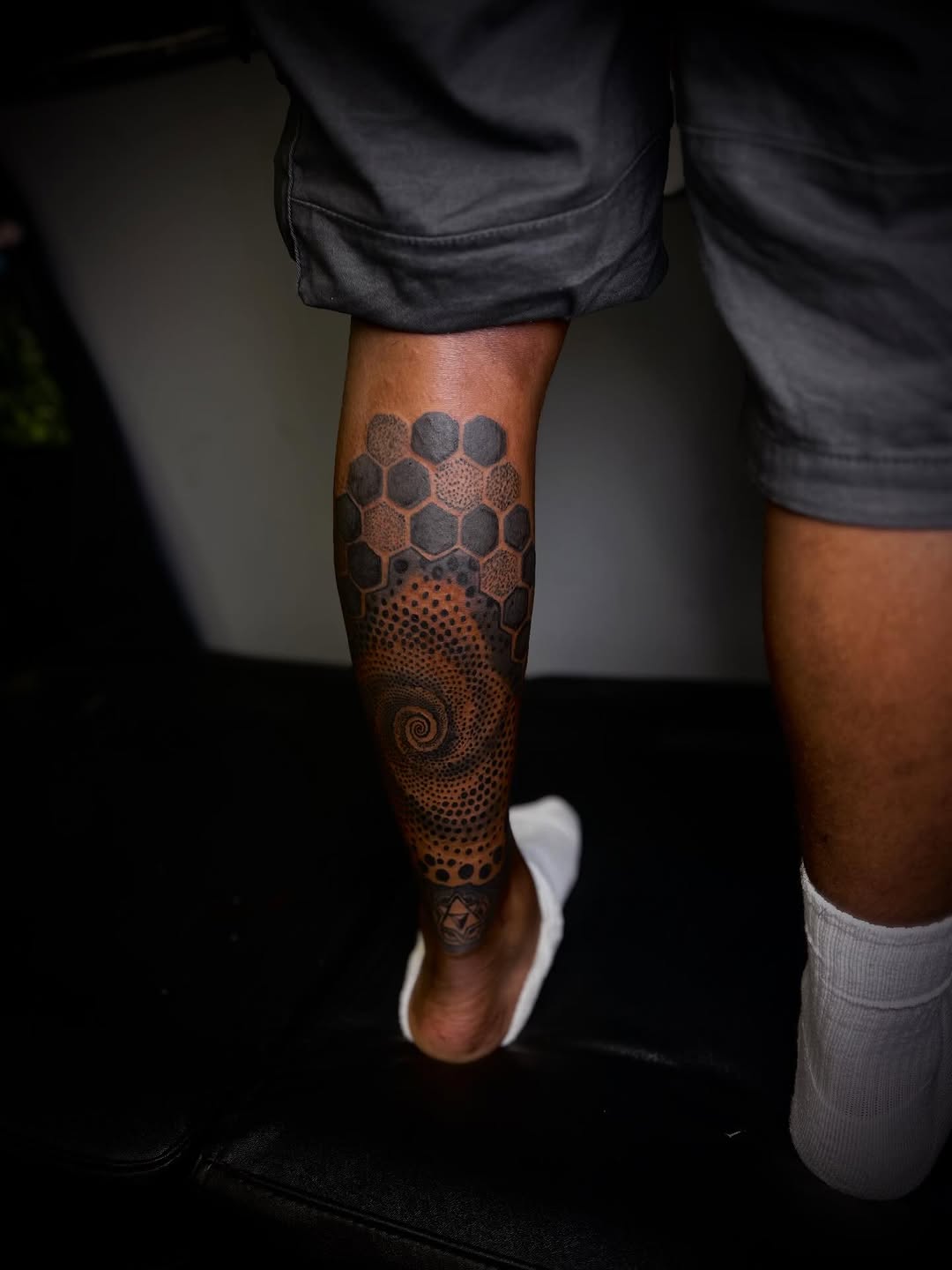 Tattoo by @inkgawd โ geometric, dotwork