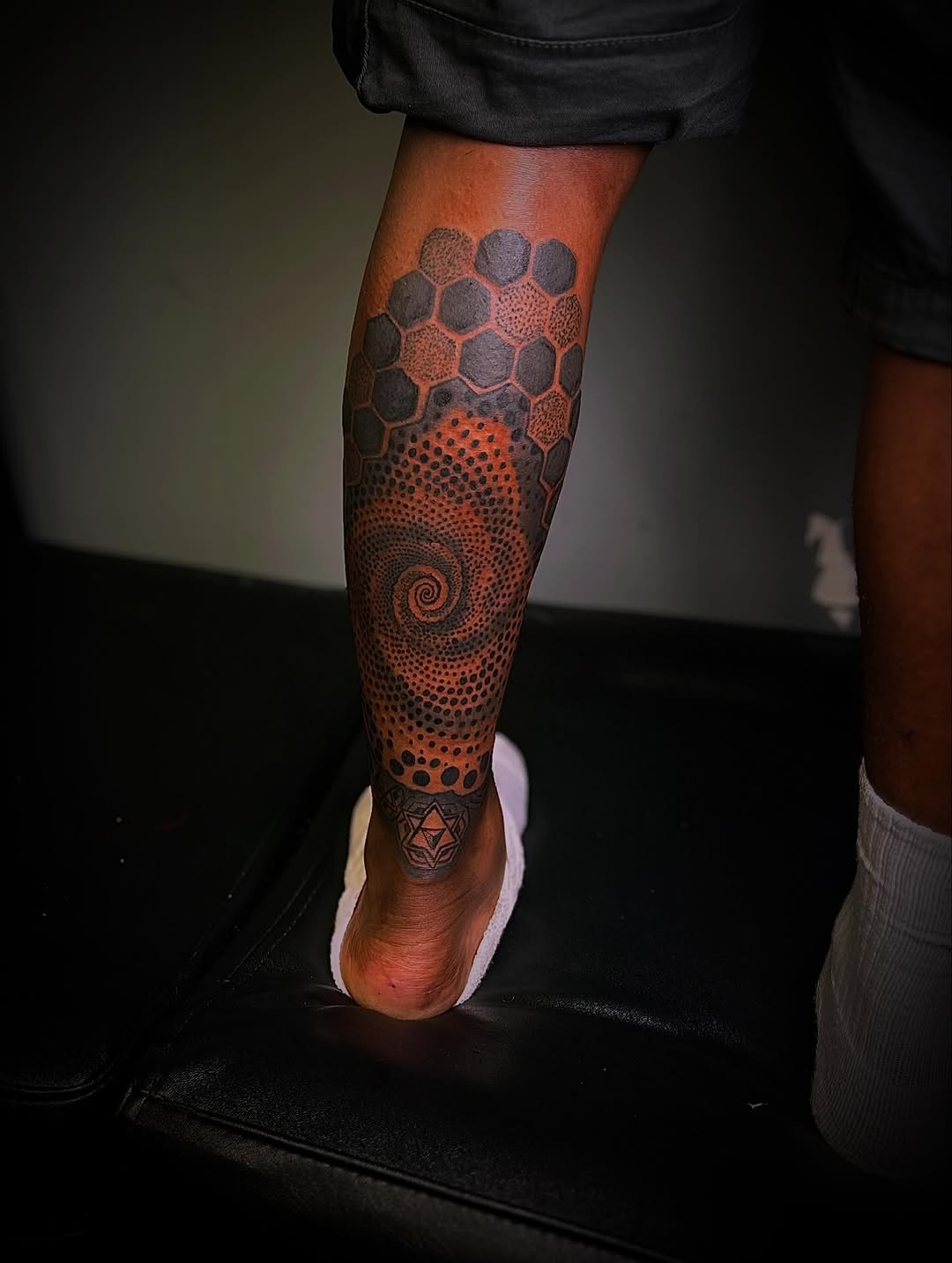 Tattoo by @inkgawd โ geometric, dotwork