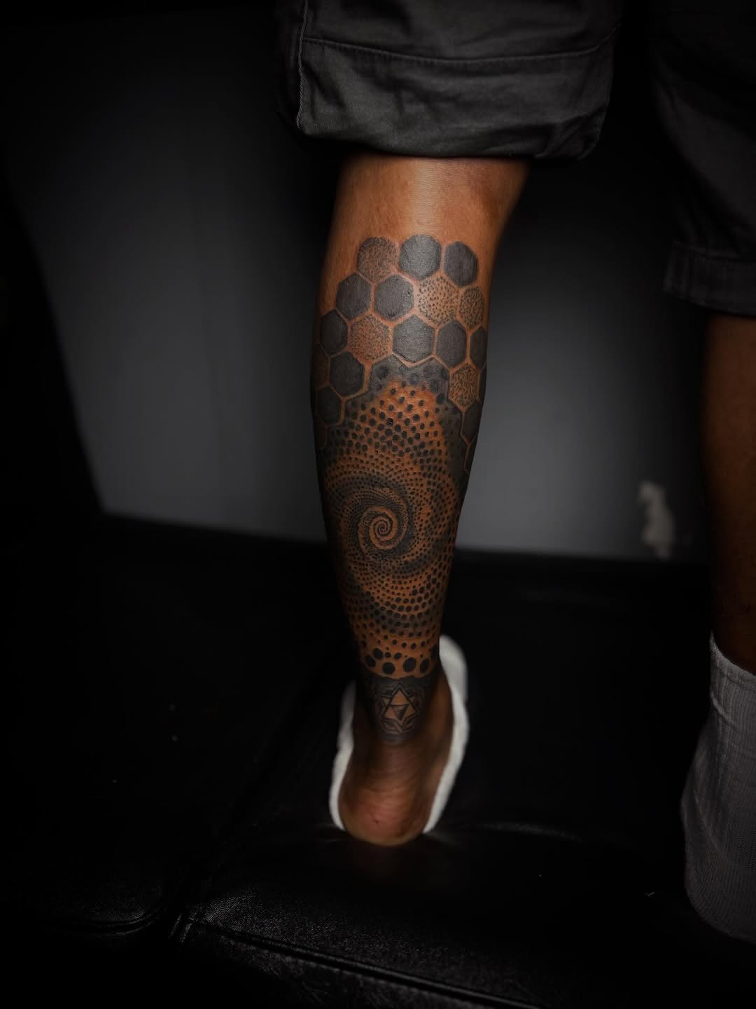Tattoo by @inkgawd โ geometric, dotwork